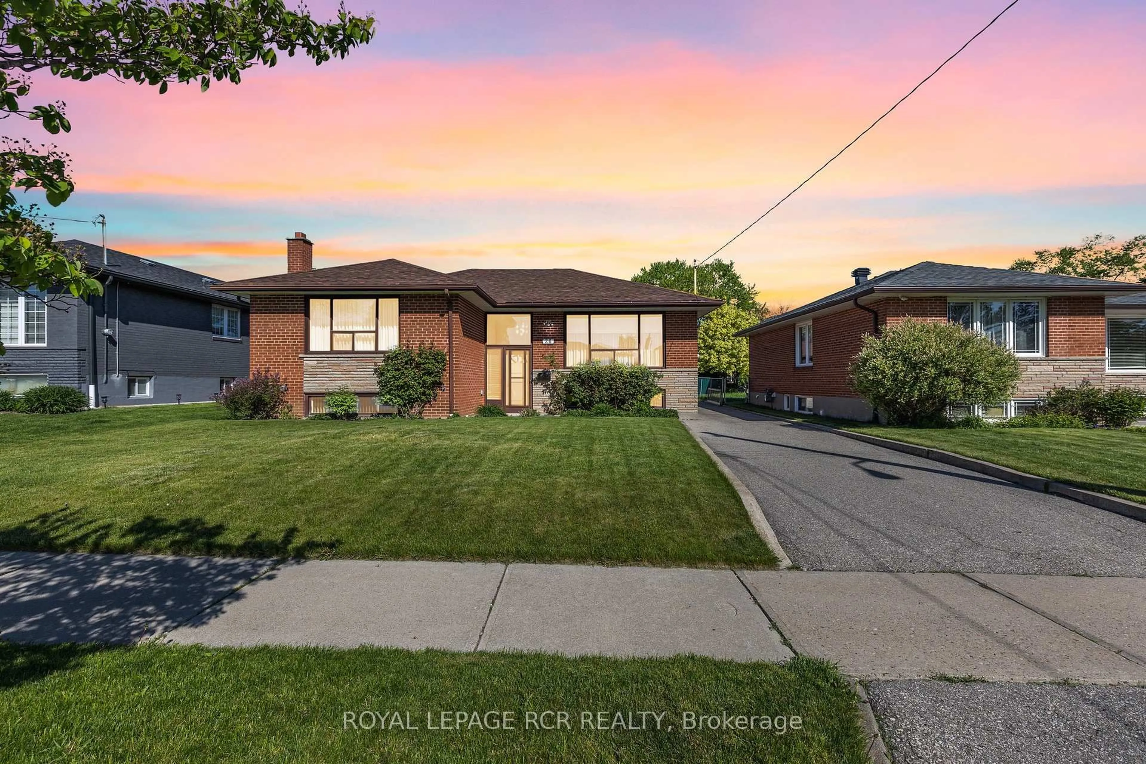 Home with brick exterior material, street for 26 Ludstone Dr, Toronto Ontario M9R 2H9