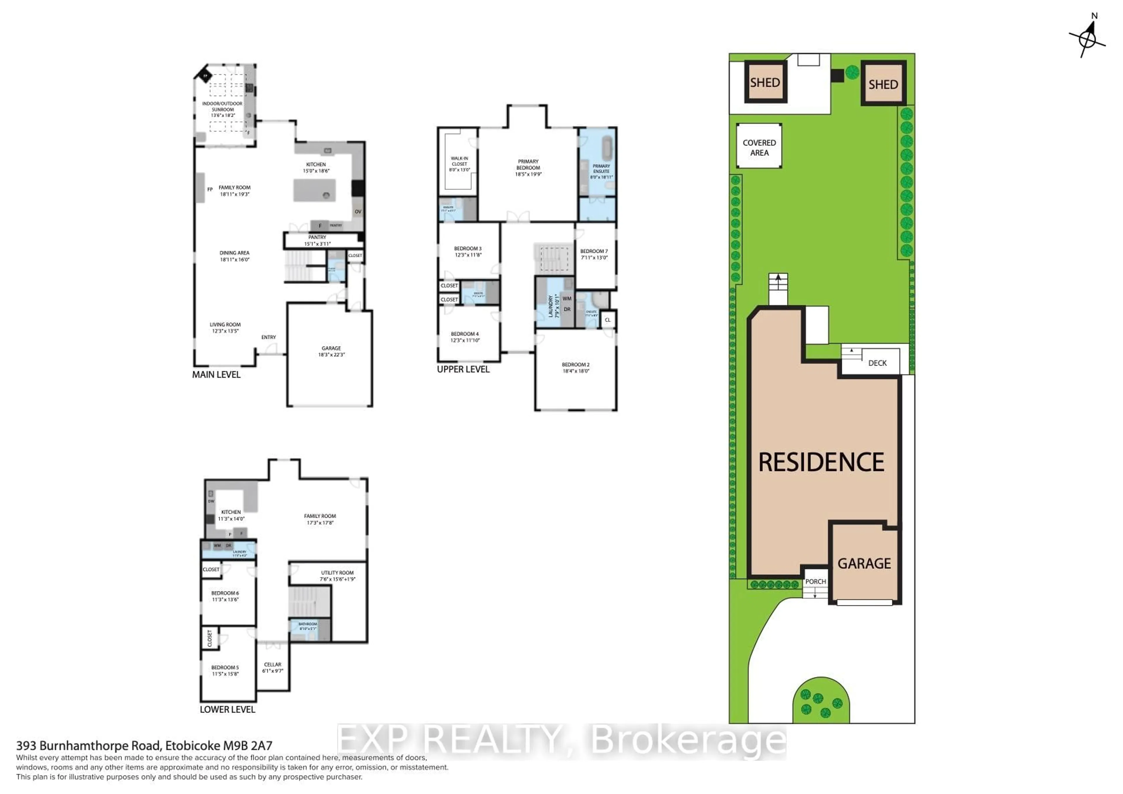 Floor plan for 393 Burnhamthorpe Rd, Toronto Ontario M9B 2A7