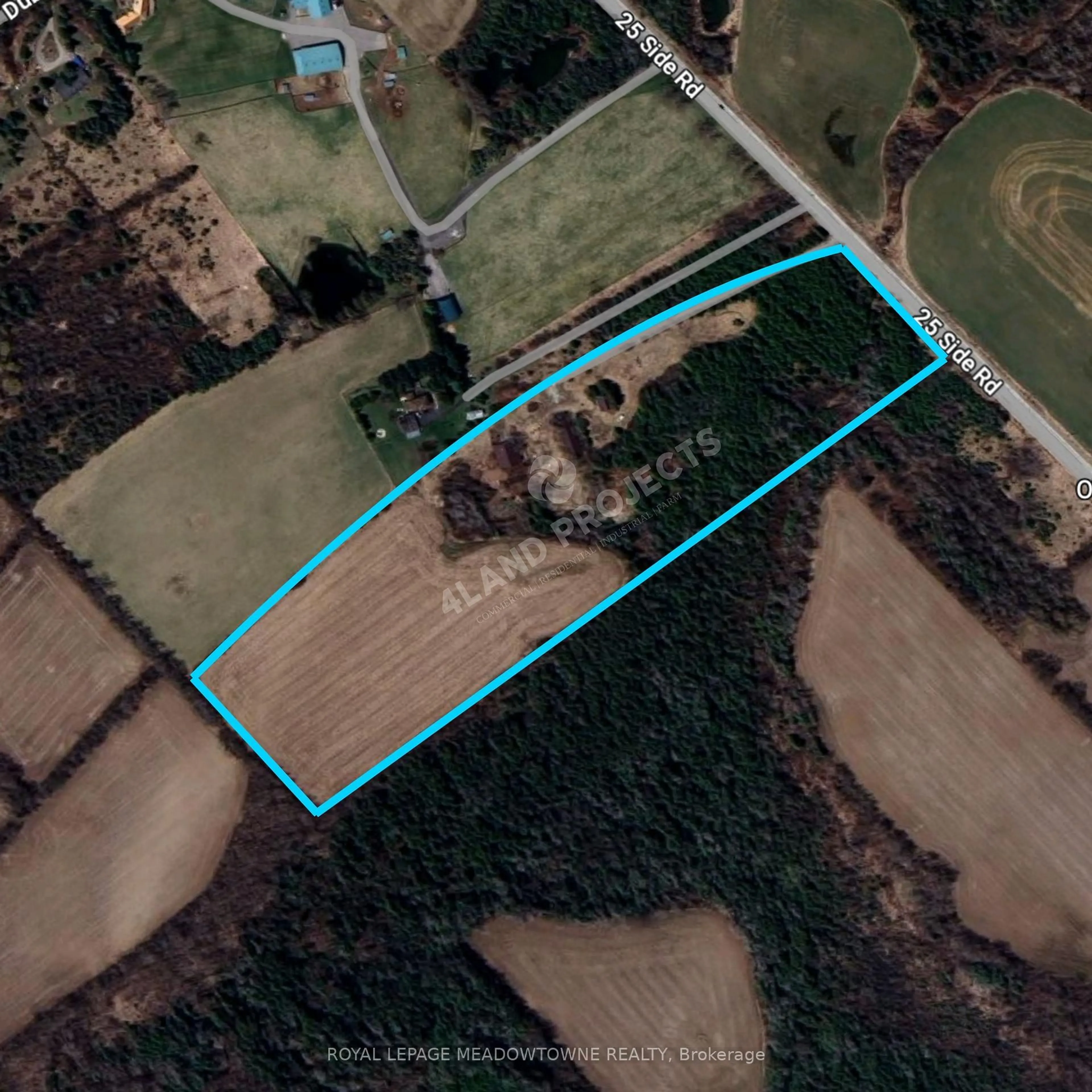 A pic from outside/outdoor area/front of a property/back of a property/a pic from drone, water/lake/river/ocean view for 7178 25 Side Rd, Halton Hills Ontario L7J 2M1