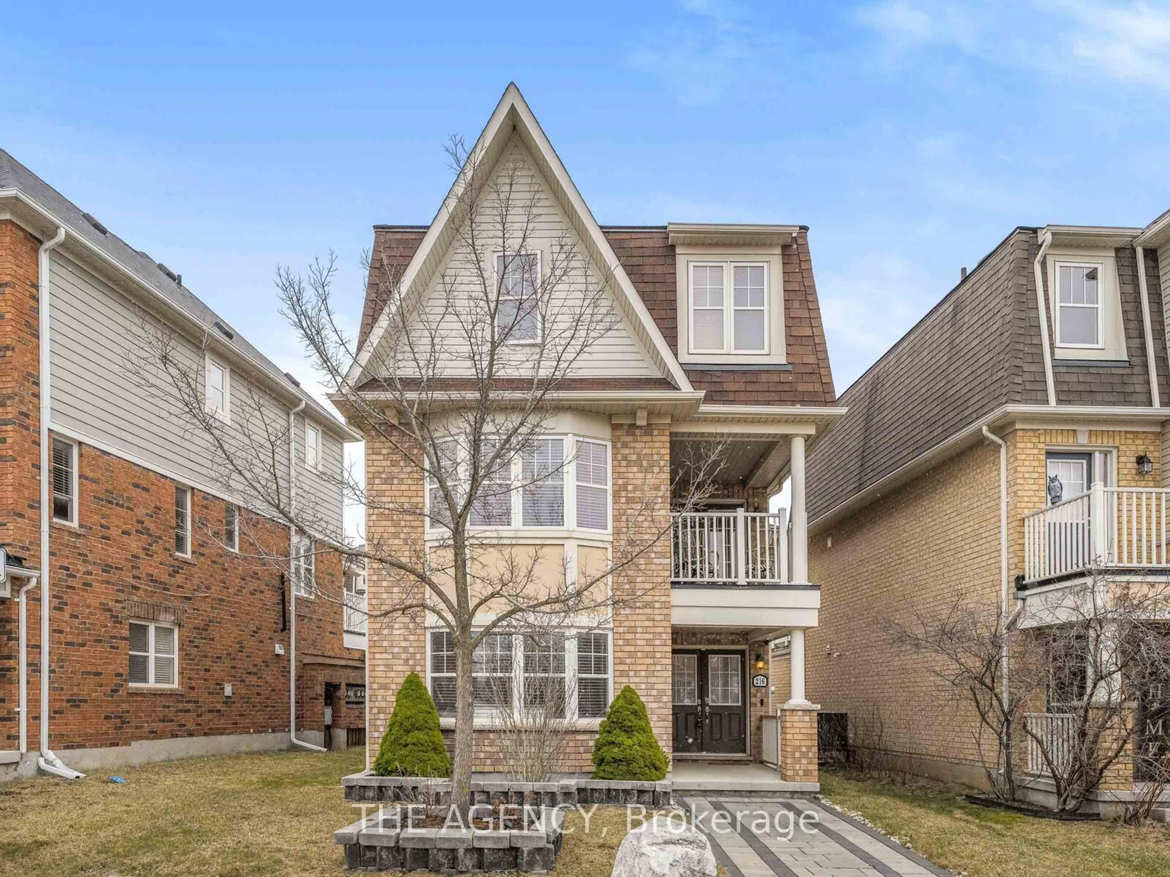 Home with brick exterior material, street for 216 Magurn Gate, Milton Ontario L9T 7B4