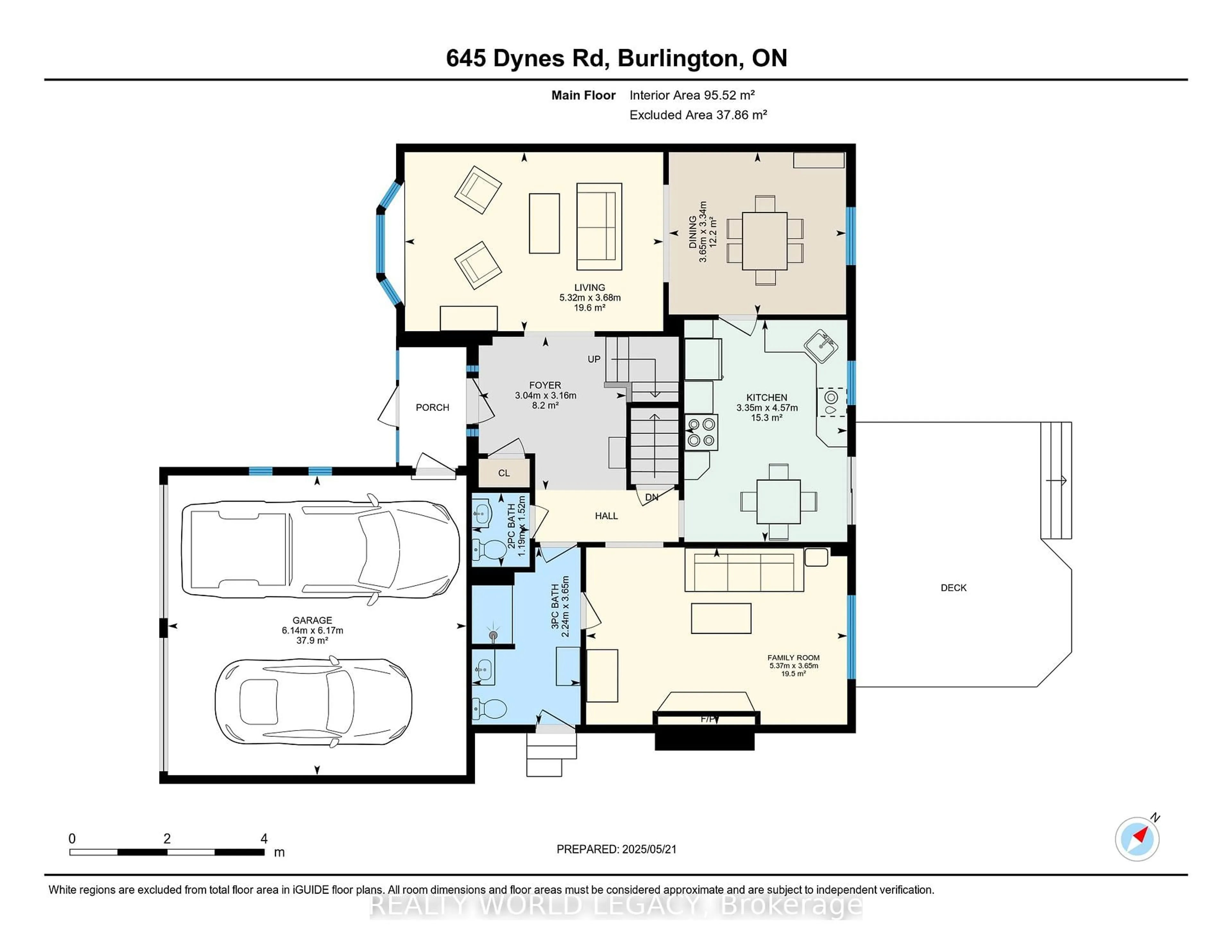 Floor plan for 645 Dynes Rd, Burlington Ontario L7N 2V7