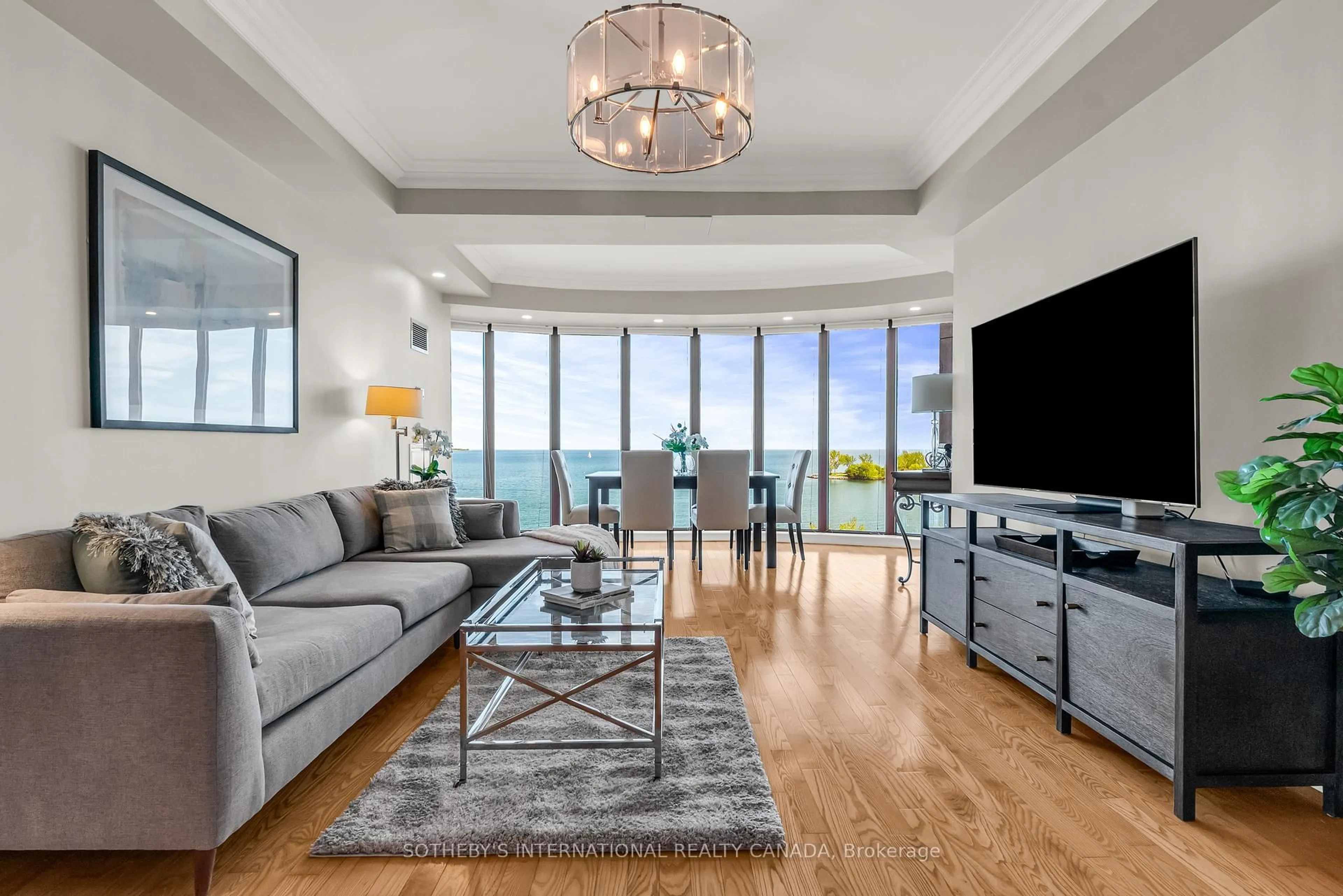 Living room with furniture, unknown for 2095 Lake Shore Blvd #818, Toronto Ontario M8V 4G4