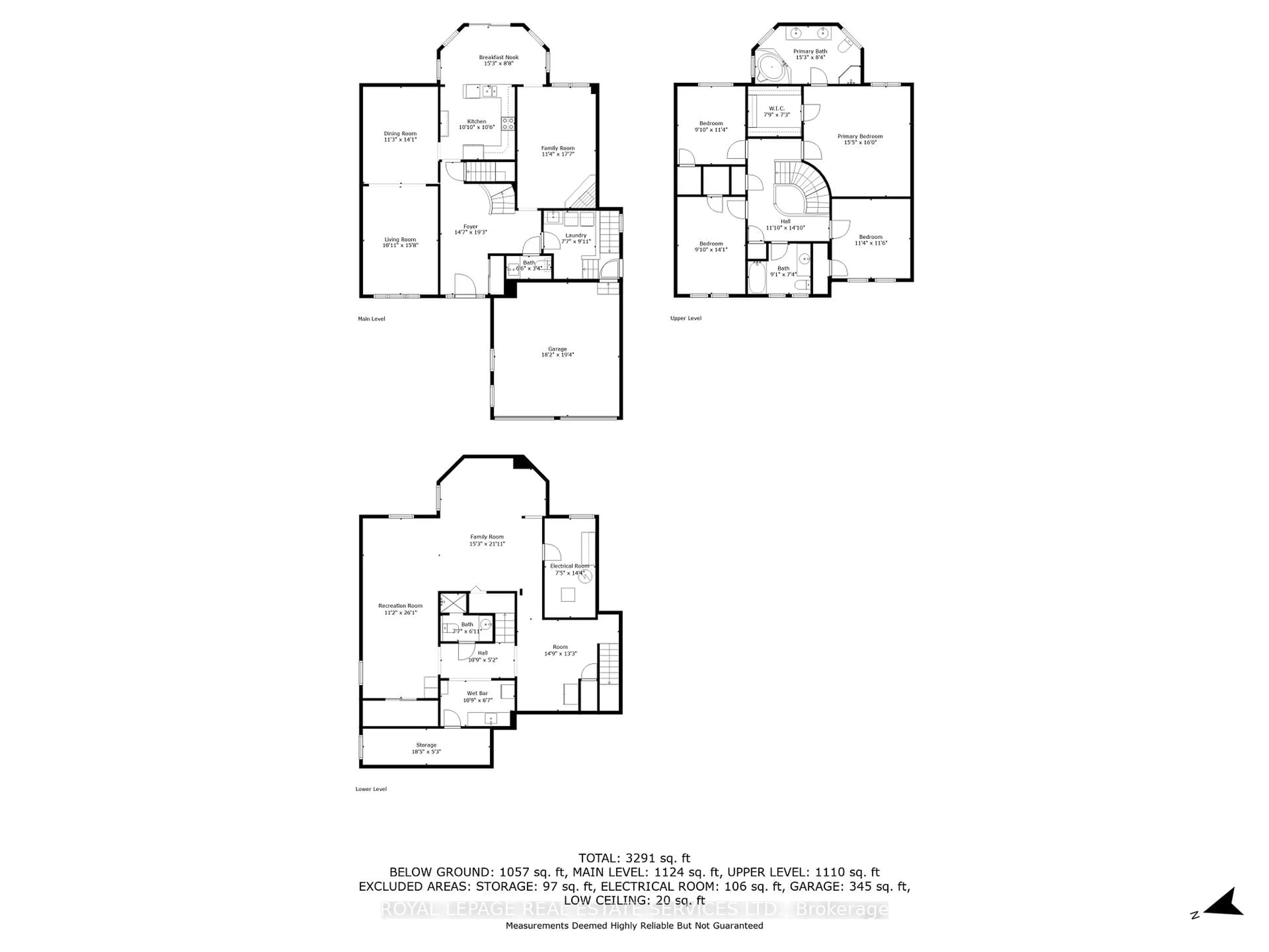 Floor plan for 1074 Bradbury Chse, Mississauga Ontario L5V 1J7