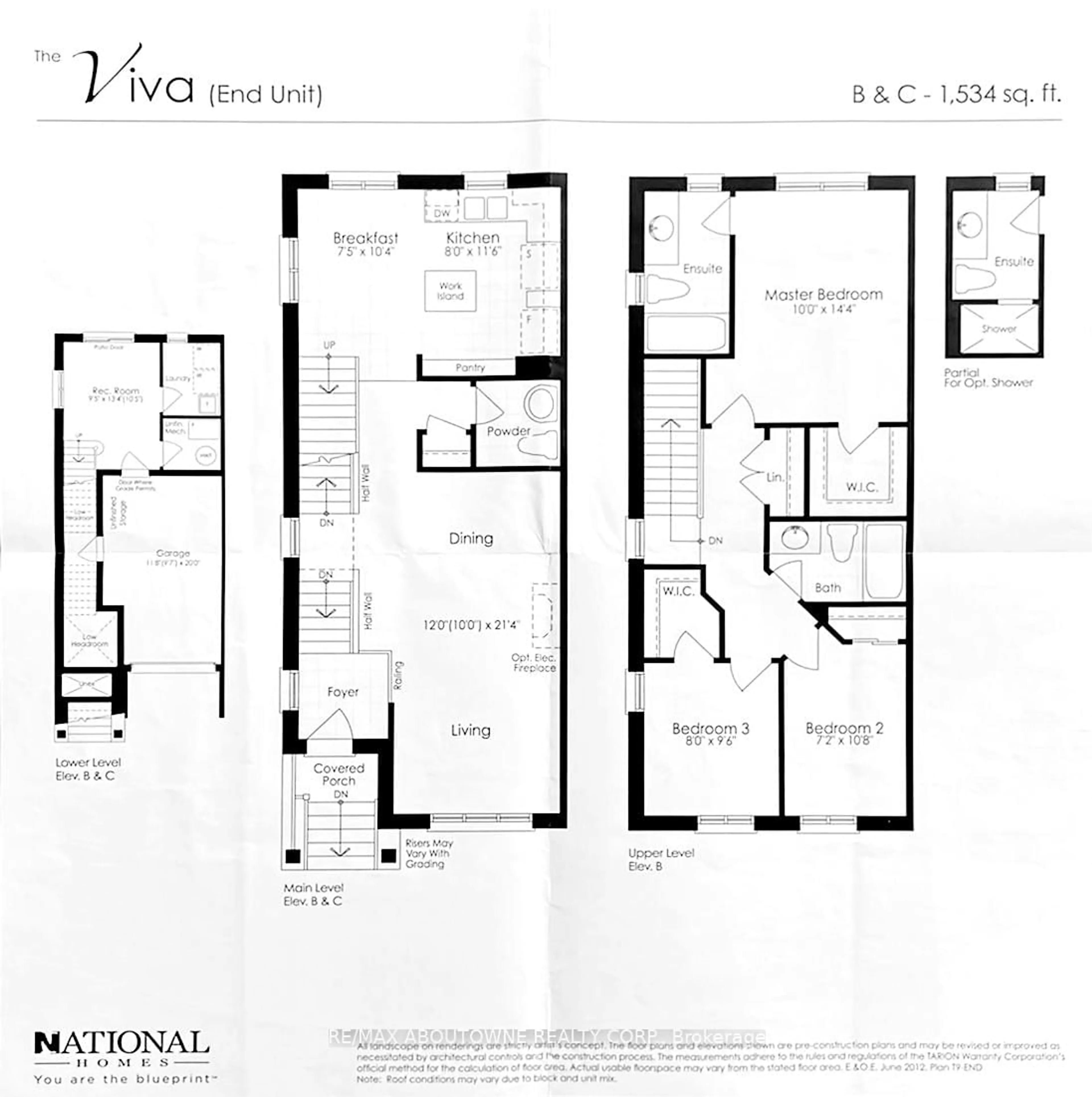Floor plan for 1382 Granrock Cres, Mississauga Ontario L5V 0E1