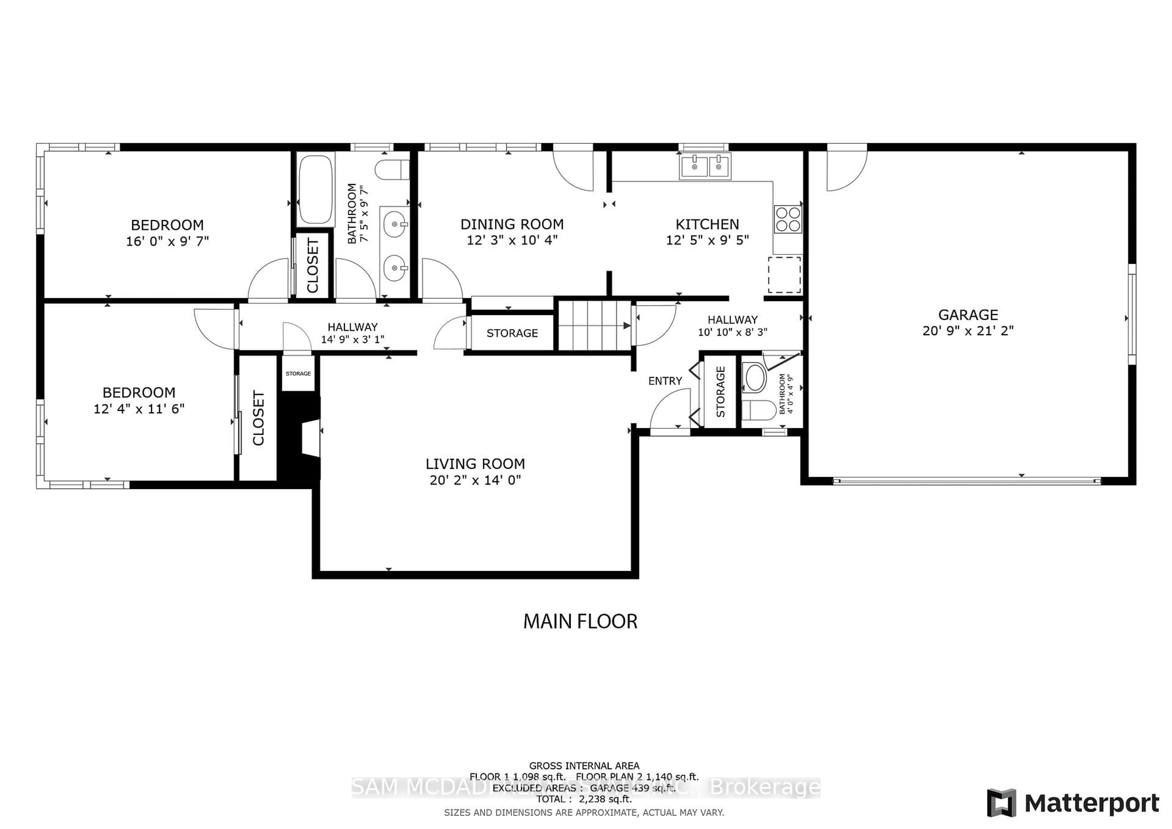 Floor plan for 7079 Second Line, Mississauga Ontario L5W 1A1