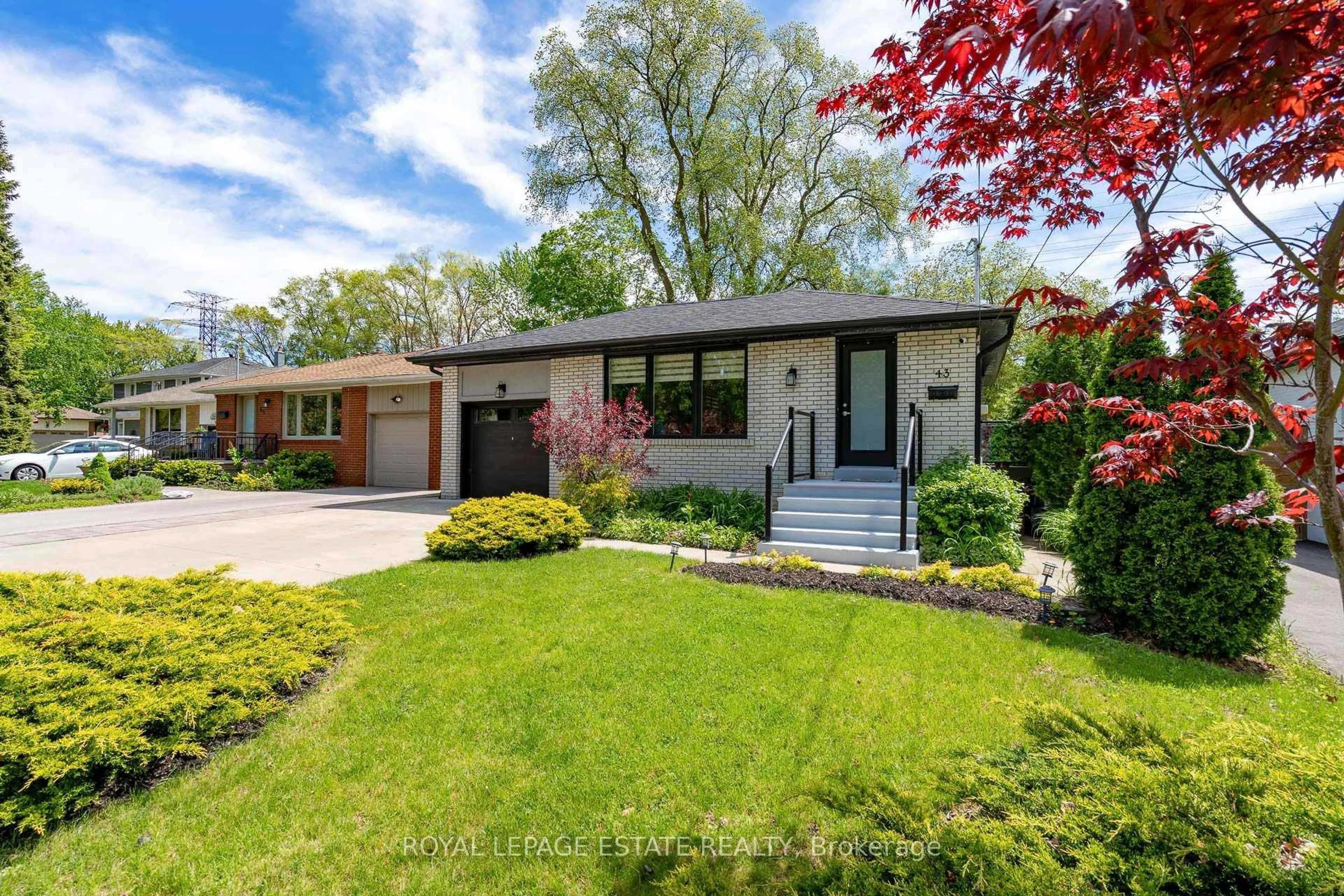 Home with brick exterior material, street for 43 Cedarcrest Dr, Toronto Ontario M9A 2V4