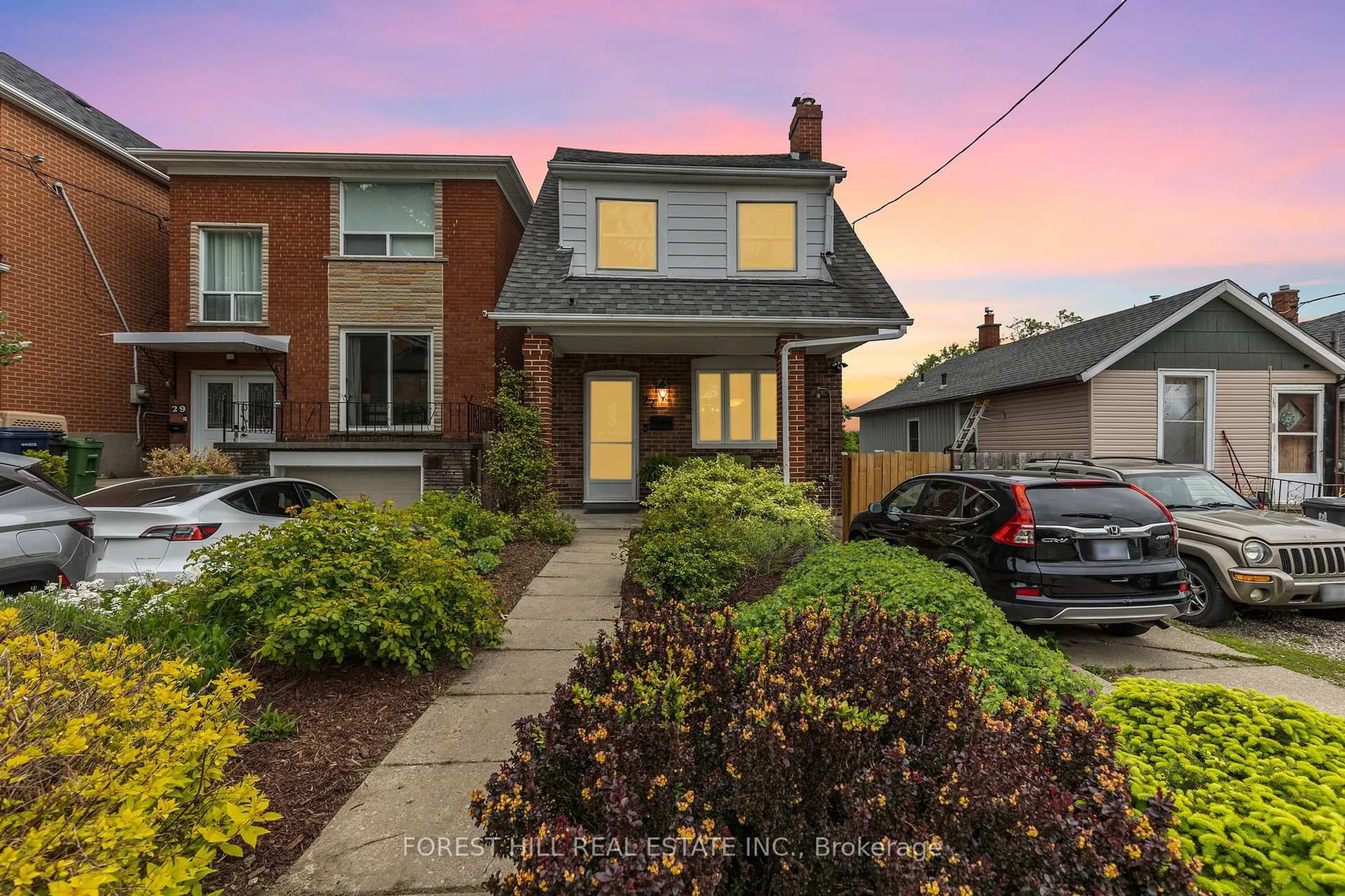 Home with brick exterior material, street for 27 Dynevor Rd, Toronto Ontario M6E 3W7