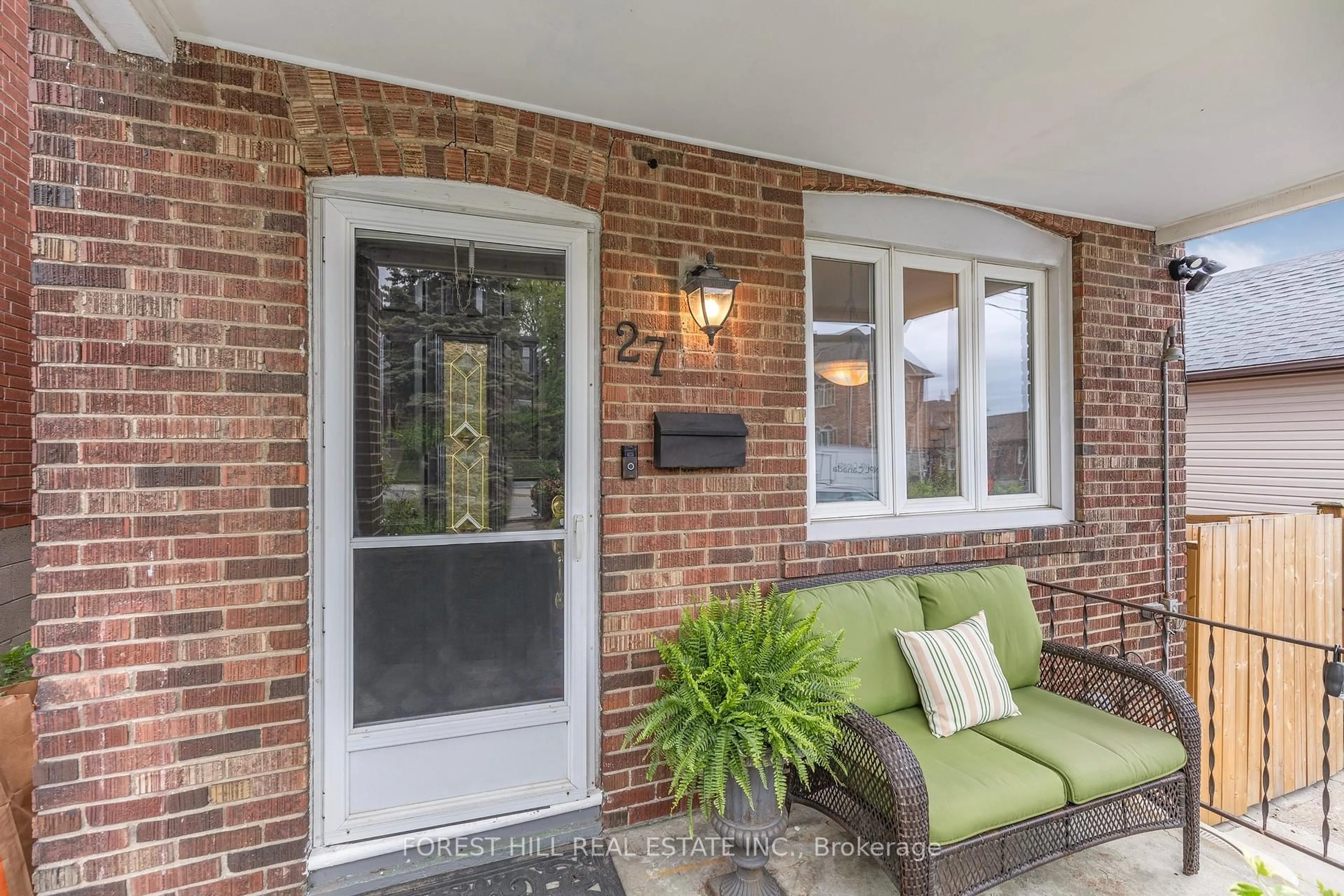 Home with brick exterior material, street for 27 Dynevor Rd, Toronto Ontario M6E 3W7