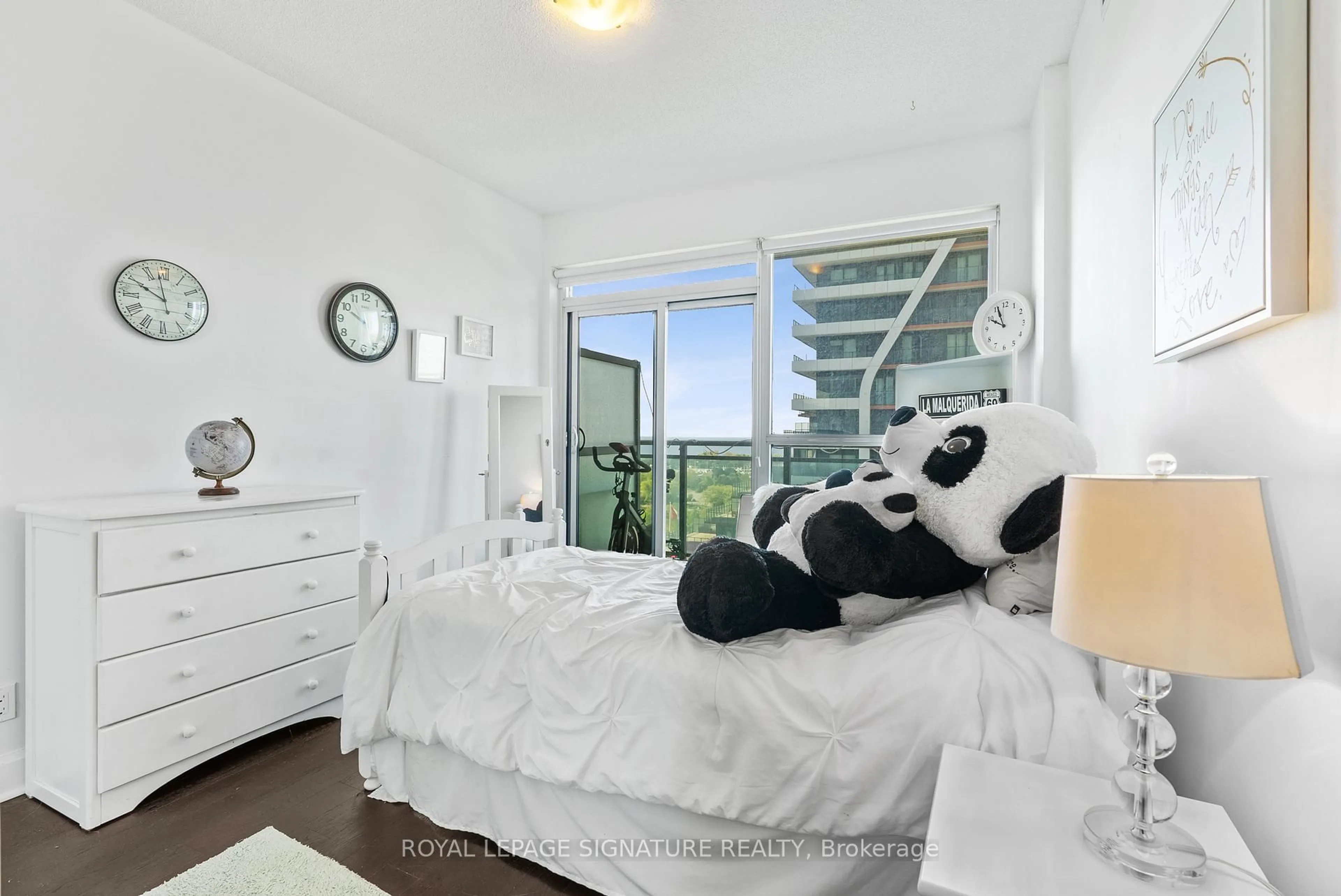 Bedroom with bed, unknown for 33 Shore Breeze Dr #1303, Toronto Ontario M8V 0G1