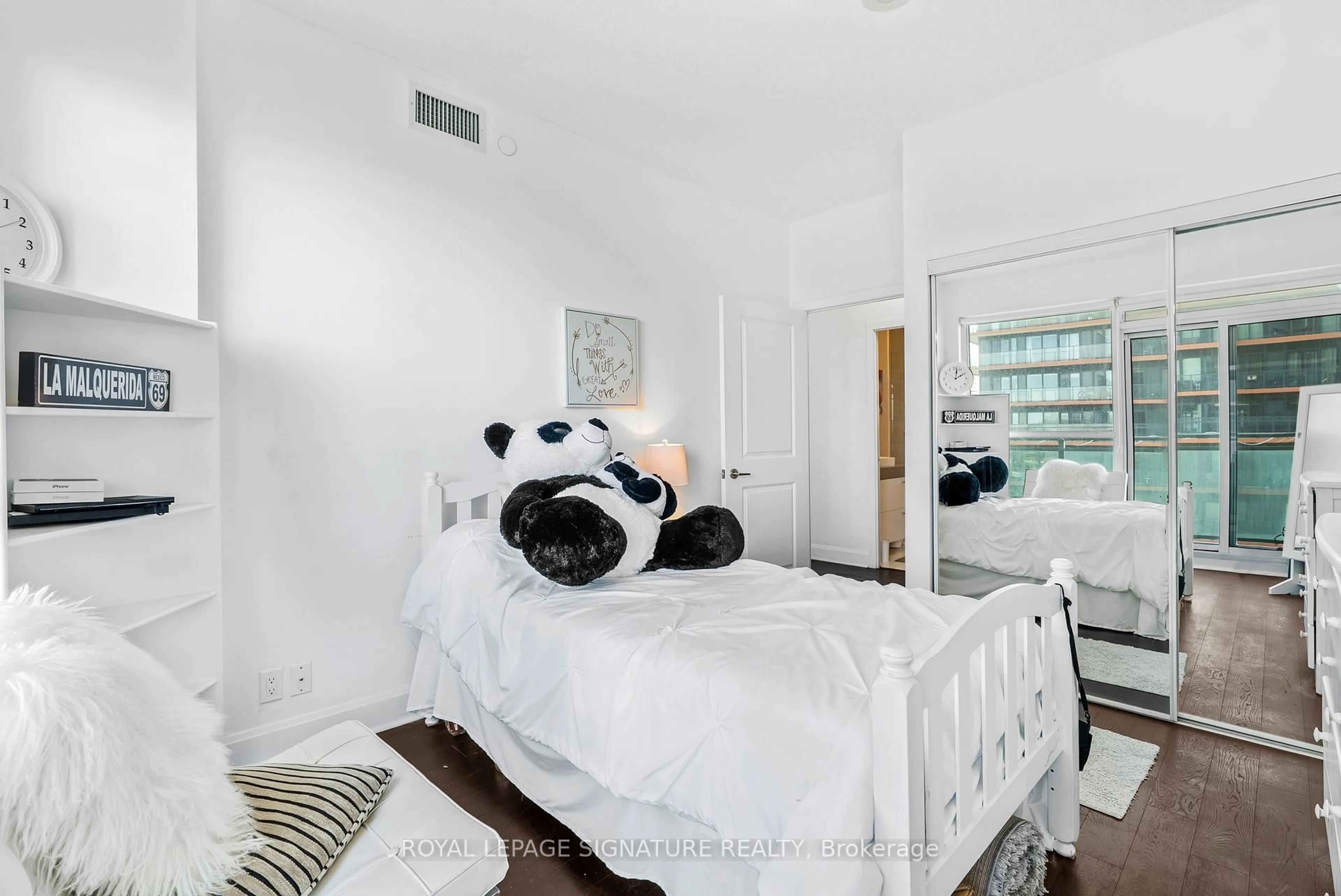 Bedroom with bed, unknown for 33 Shore Breeze Dr #1303, Toronto Ontario M8V 0G1