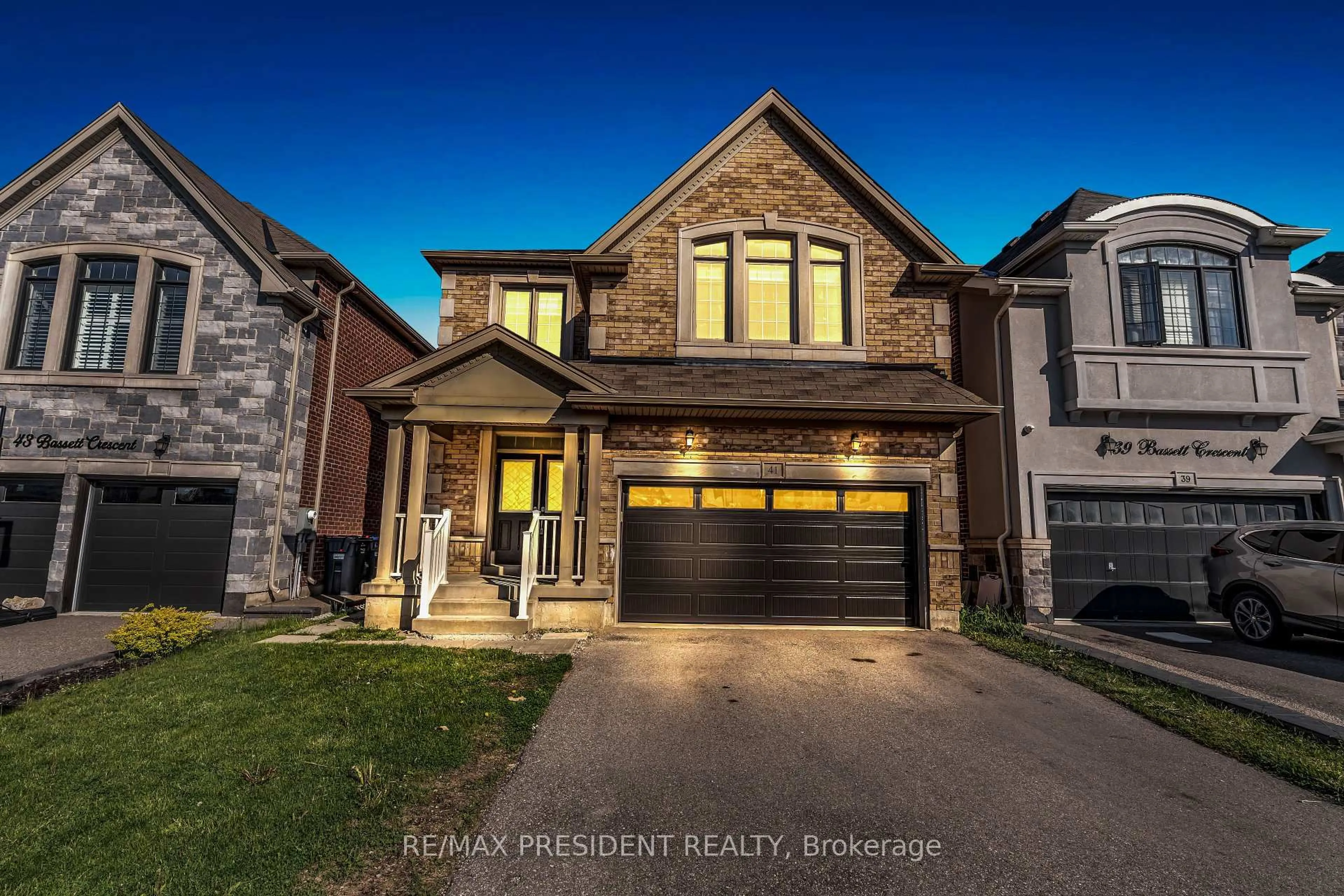 Home with brick exterior material, street for 41 Bassett Cres, Brampton Ontario L6X 5G1