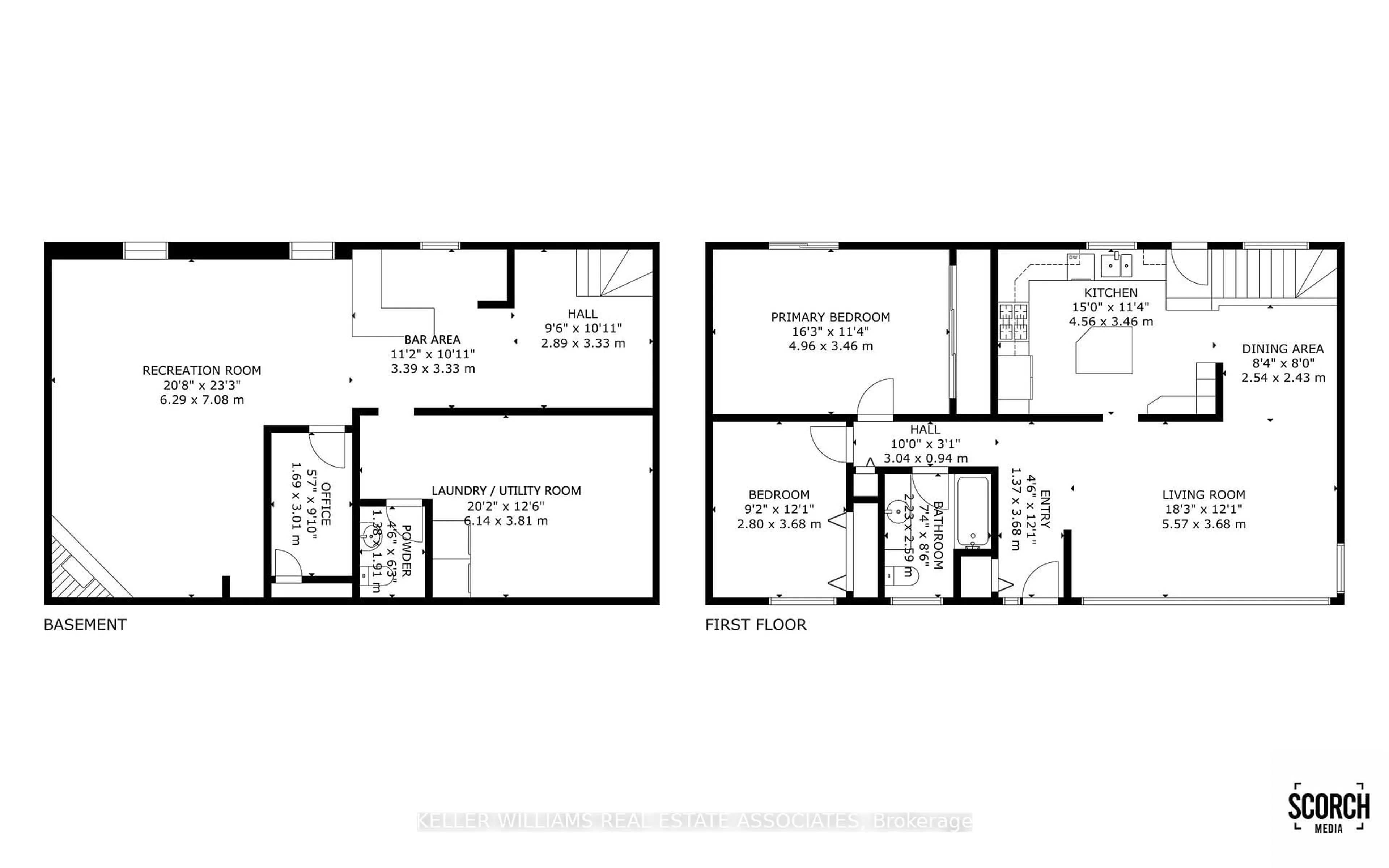 Floor plan for 1330 Langdale Cres, Oakville Ontario L6H 2K8
