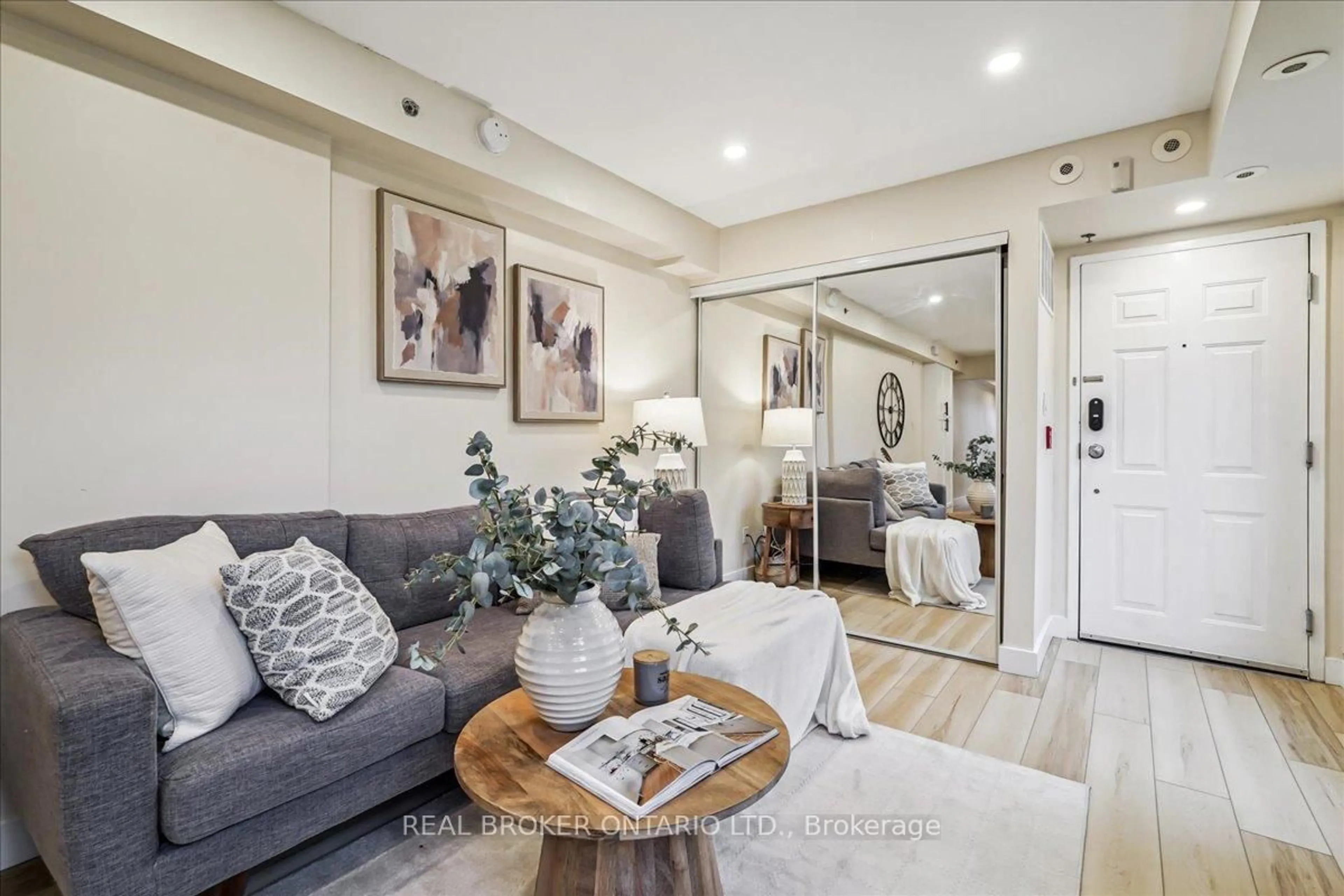 Living room with furniture, unknown for 22 Laidlaw St #1233C, Toronto Ontario M6K 1X2
