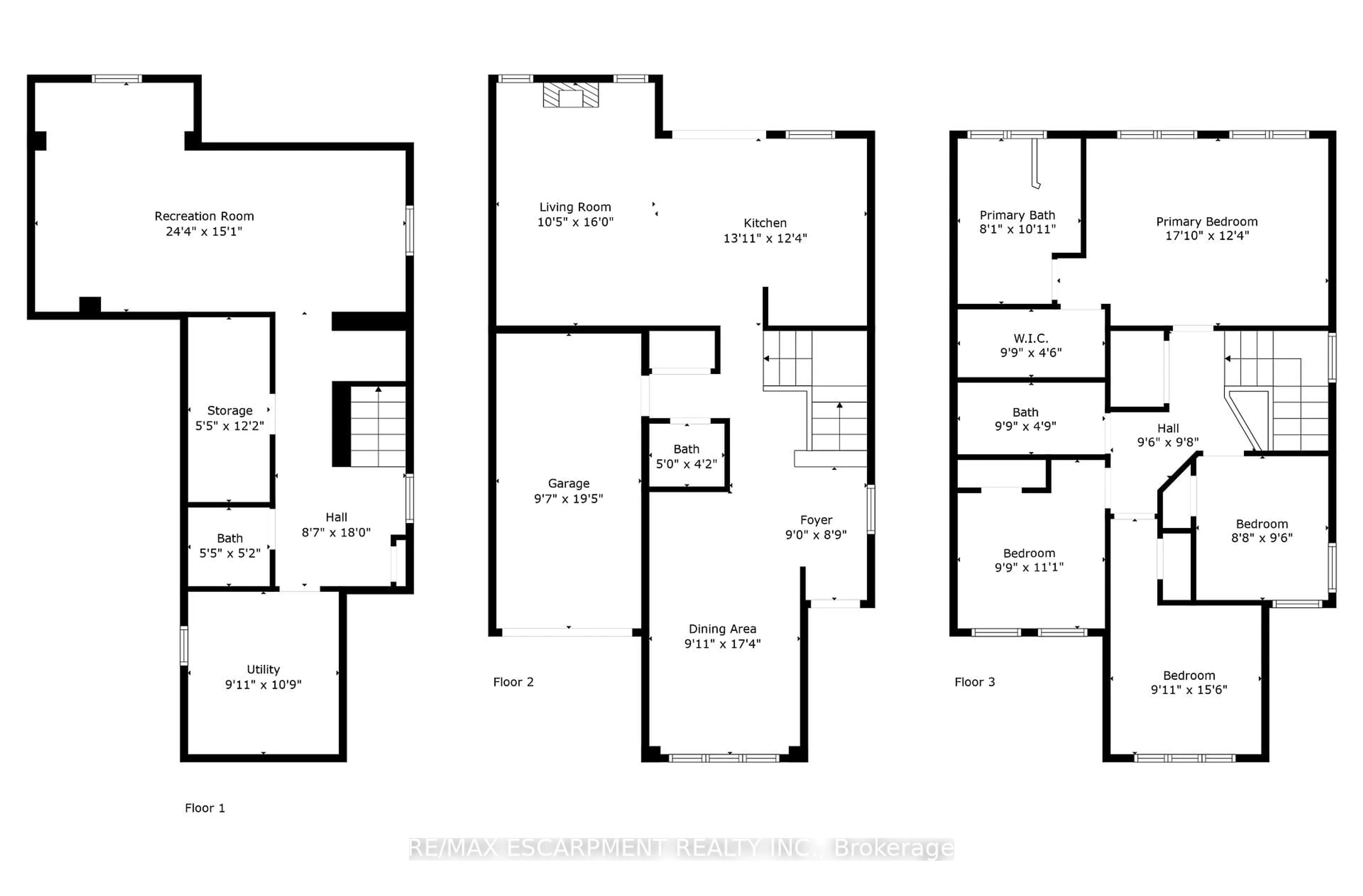 Floor plan for 4802 Thomas Alton Blvd, Burlington Ontario L7M 0J5