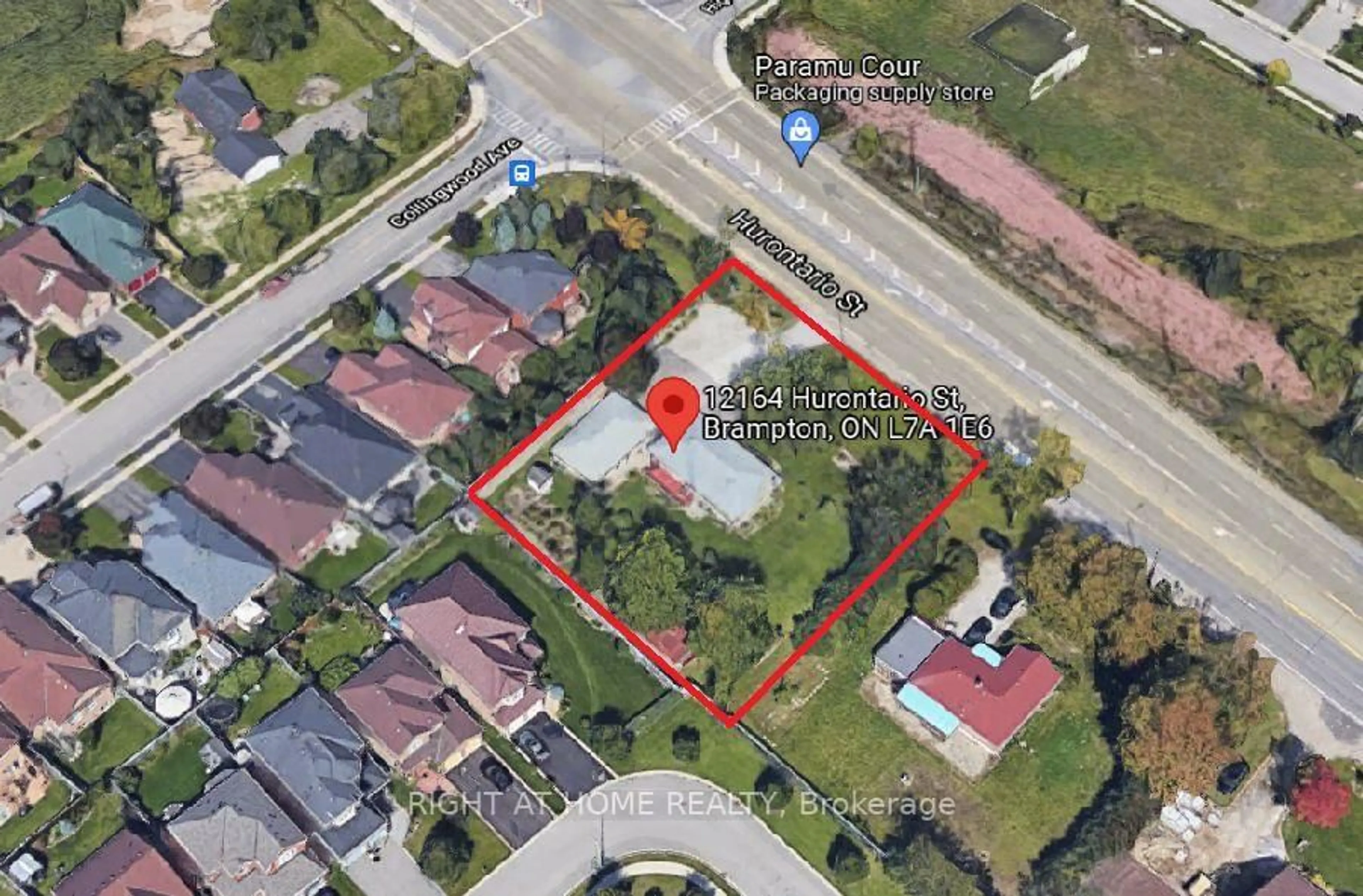 A pic from outside/outdoor area/front of a property/back of a property/a pic from drone, street for 12164 Hurontario St, Brampton Ontario L7A 1E6