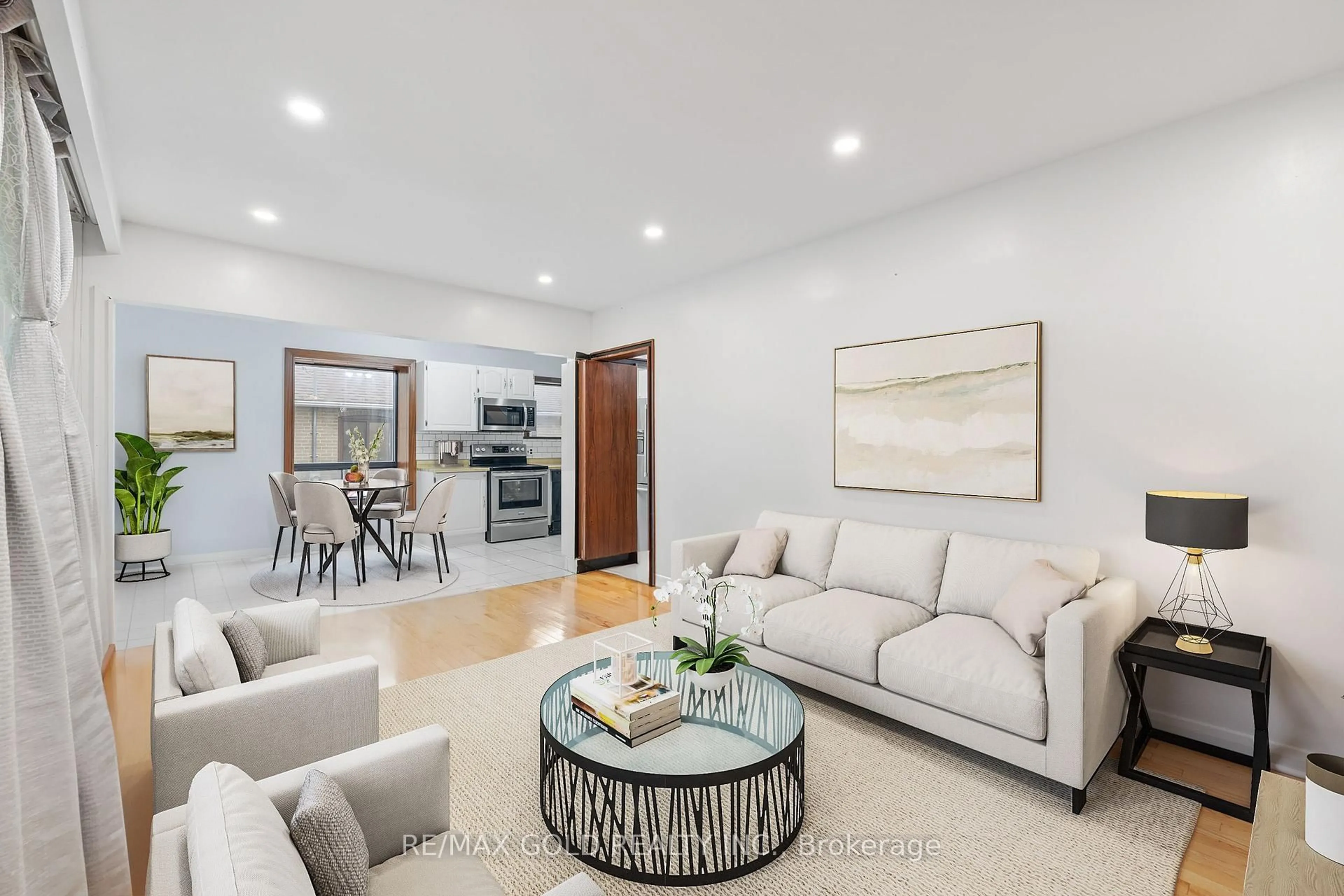 Living room with furniture, unknown for 20 Hatfield Cres, Toronto Ontario M9W 3R8