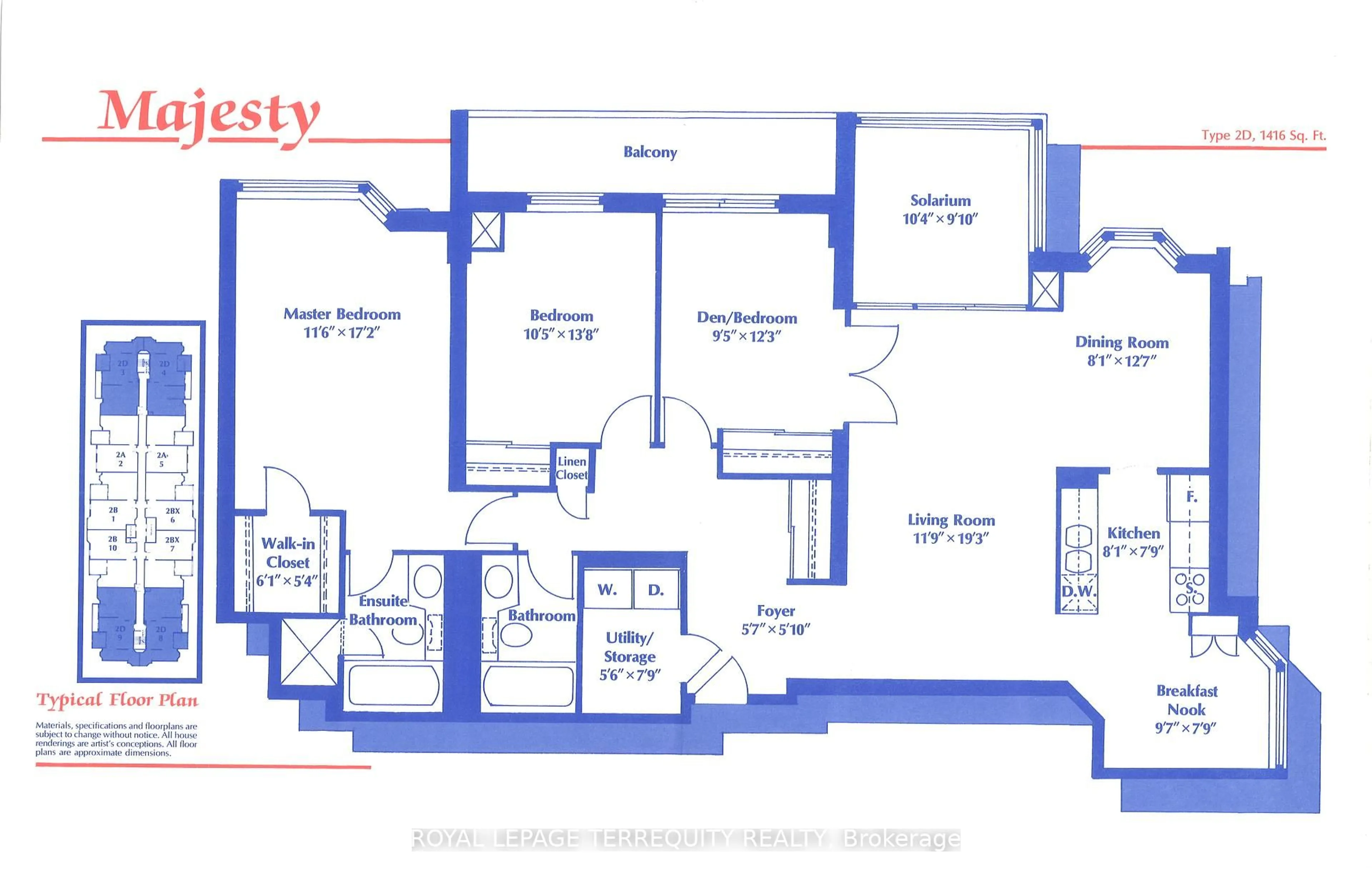 Floor plan for 100 County Court Blvd #309, Brampton Ontario L6W 3X1