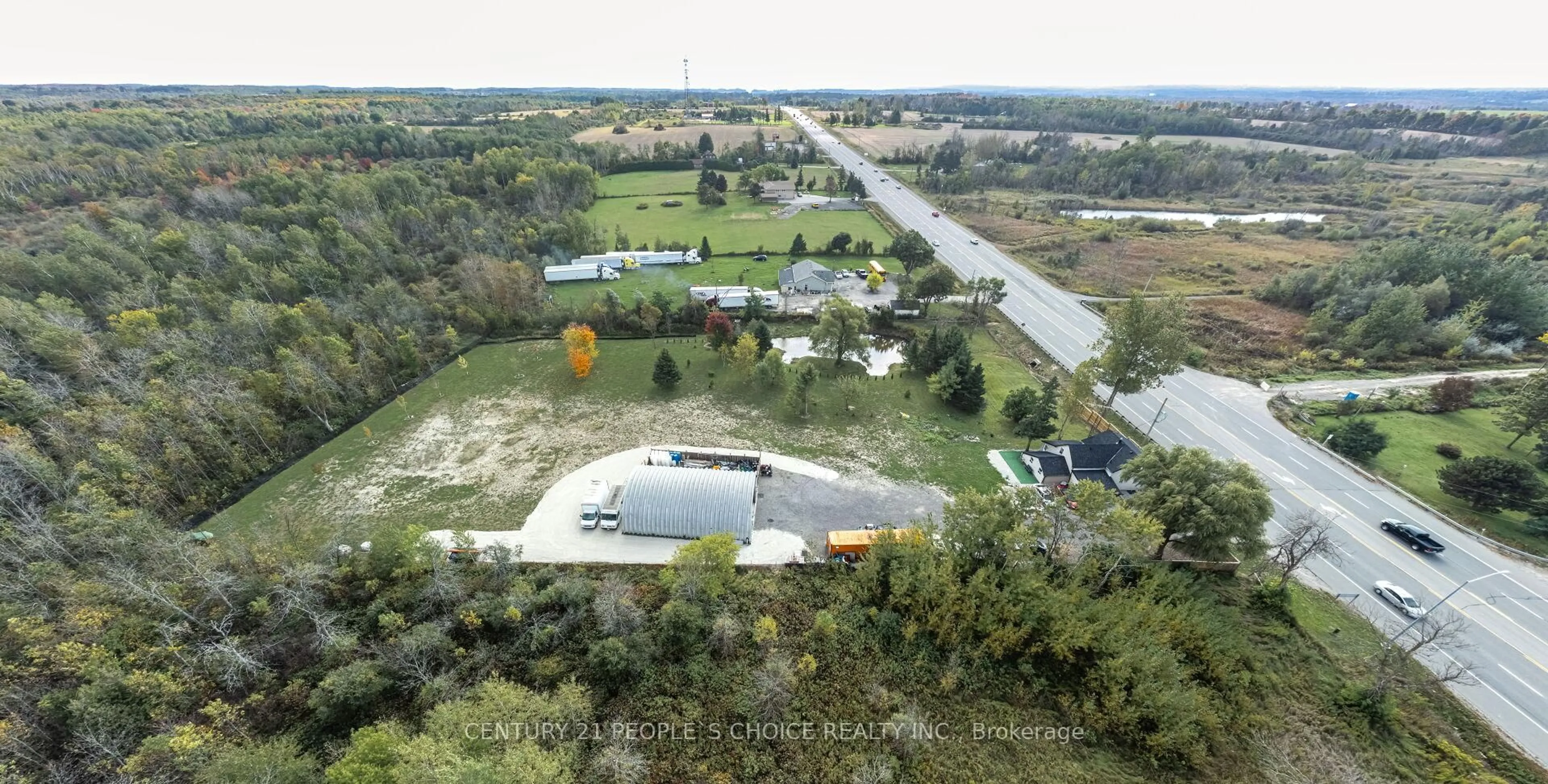 A pic from outside/outdoor area/front of a property/back of a property/a pic from drone, unknown for 19721 Hurontario St, Caledon Ontario L7K 1X4