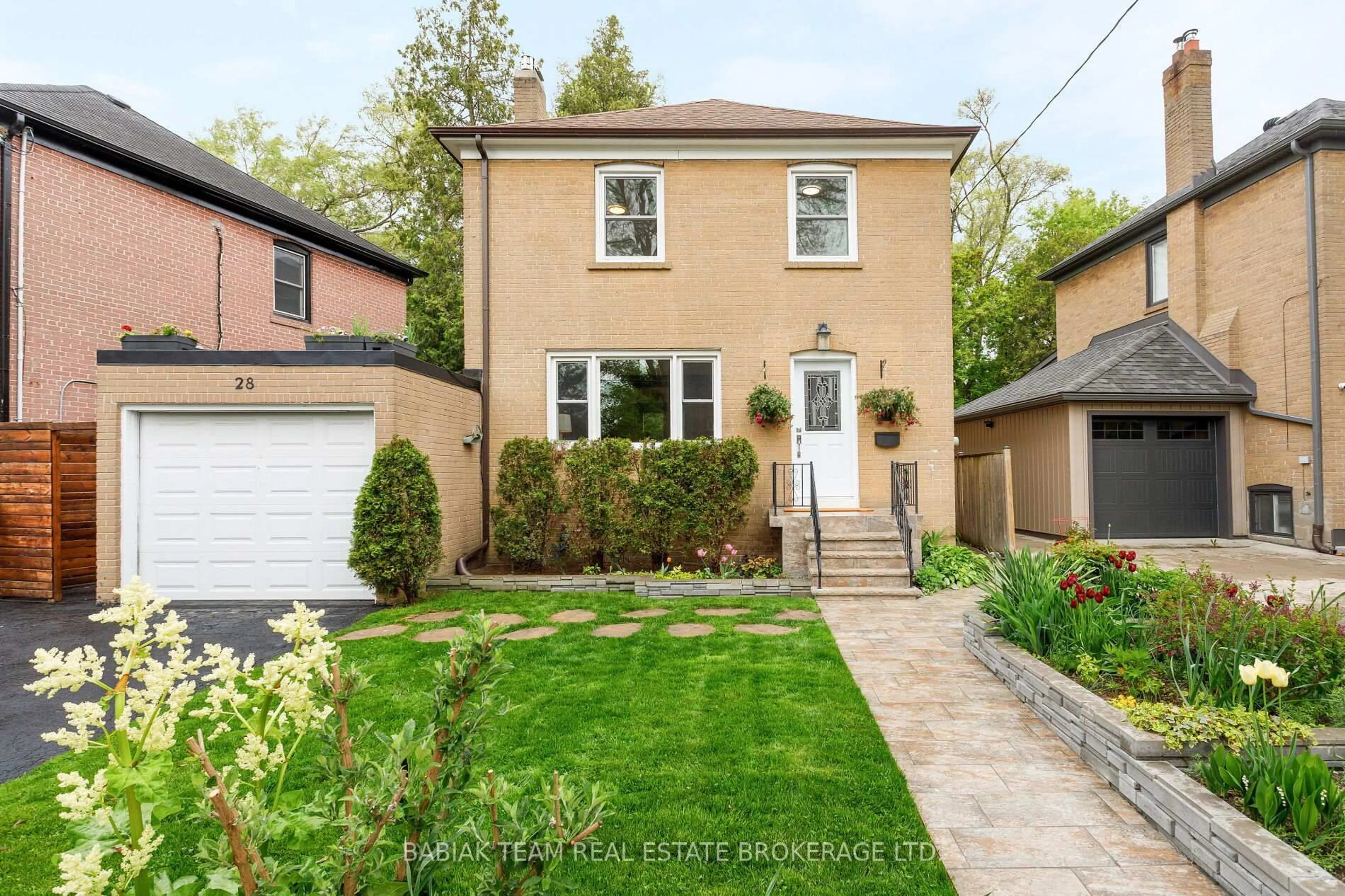 Home with brick exterior material, street for 28 Coe Hill Dr, Toronto Ontario M6S 3C8