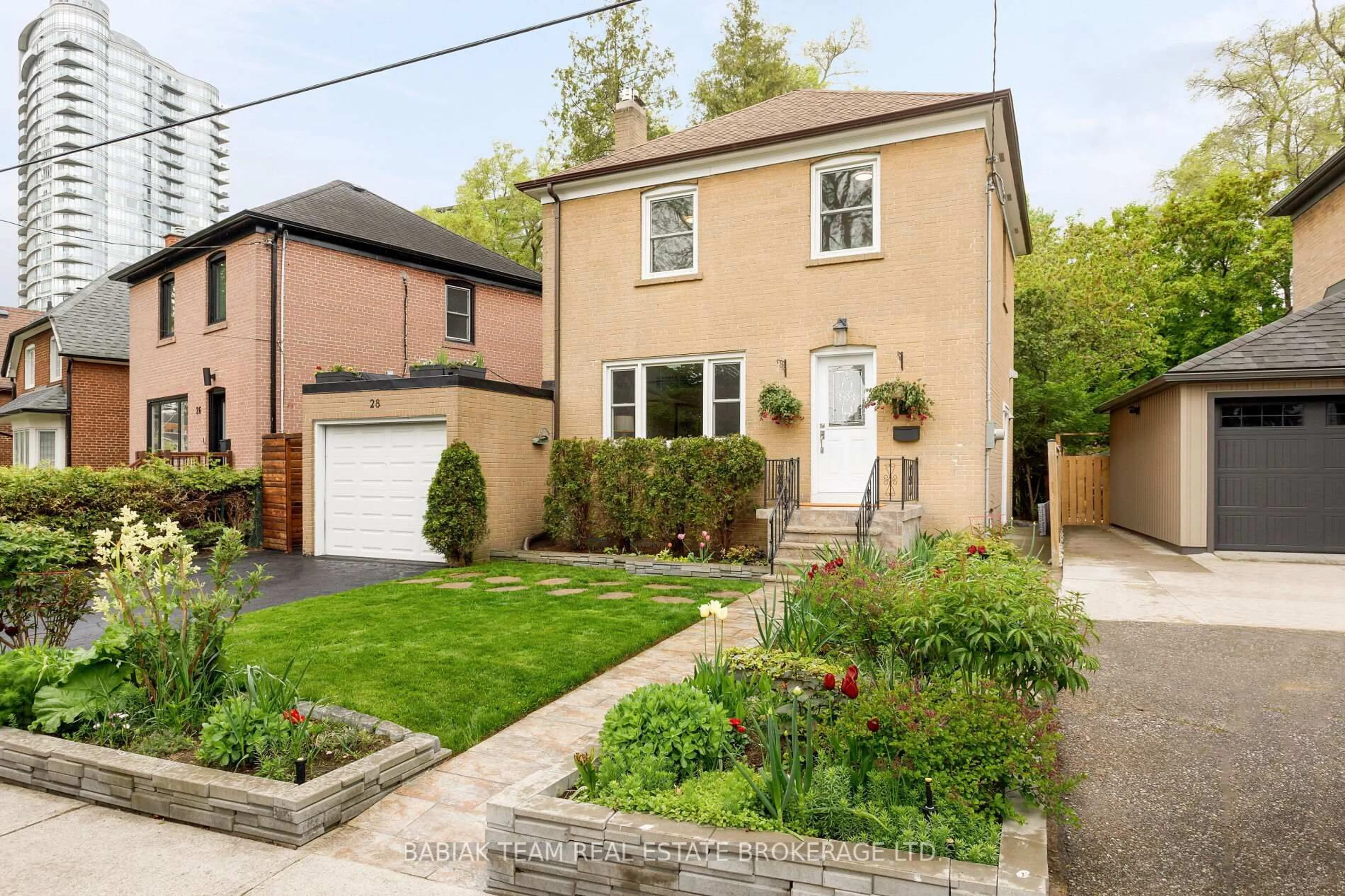 Home with brick exterior material, street for 28 Coe Hill Dr, Toronto Ontario M6S 3C8