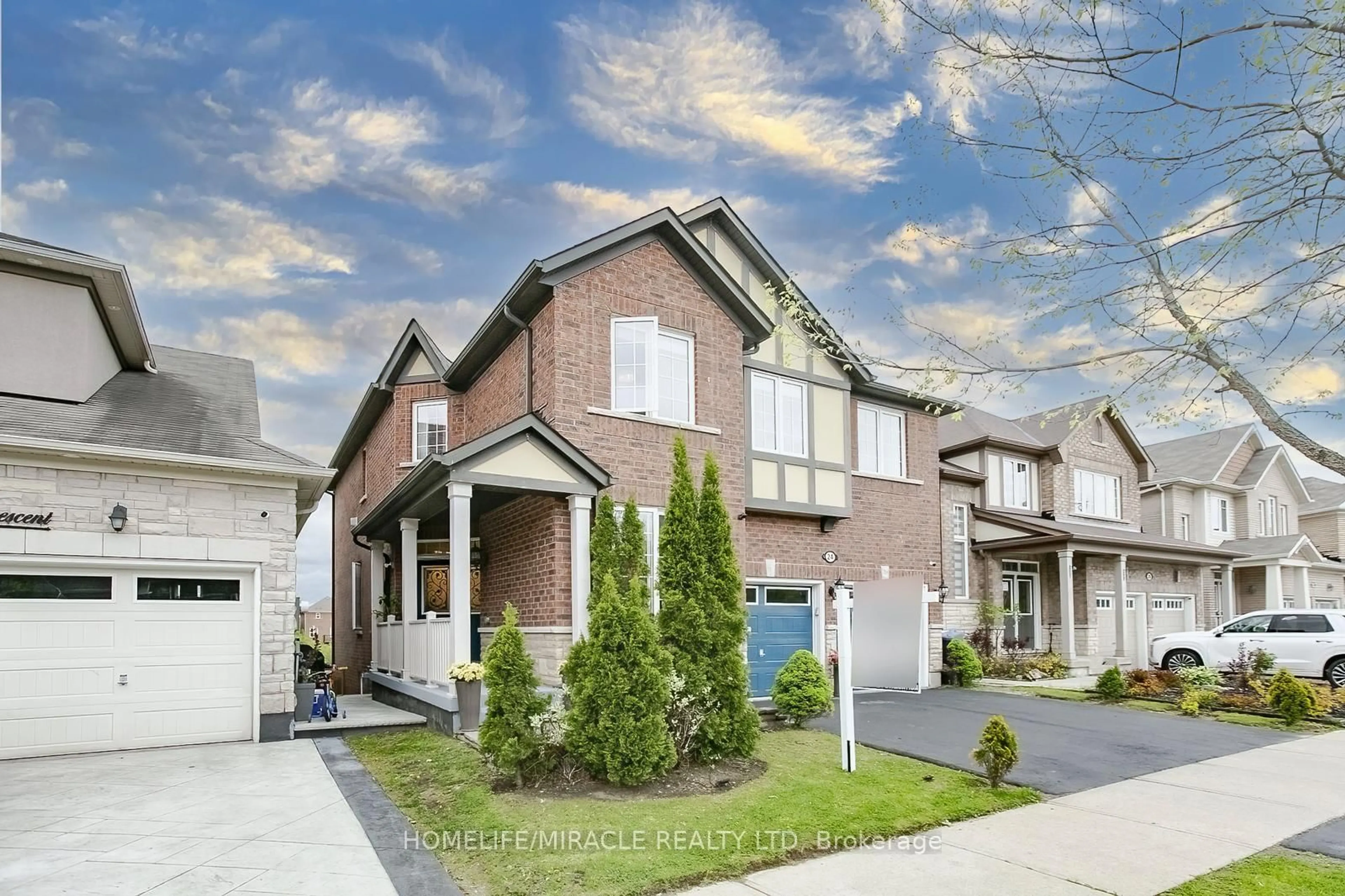Home with brick exterior material, street for 24 Old Cleeve Cres, Brampton Ontario L7A 0T5