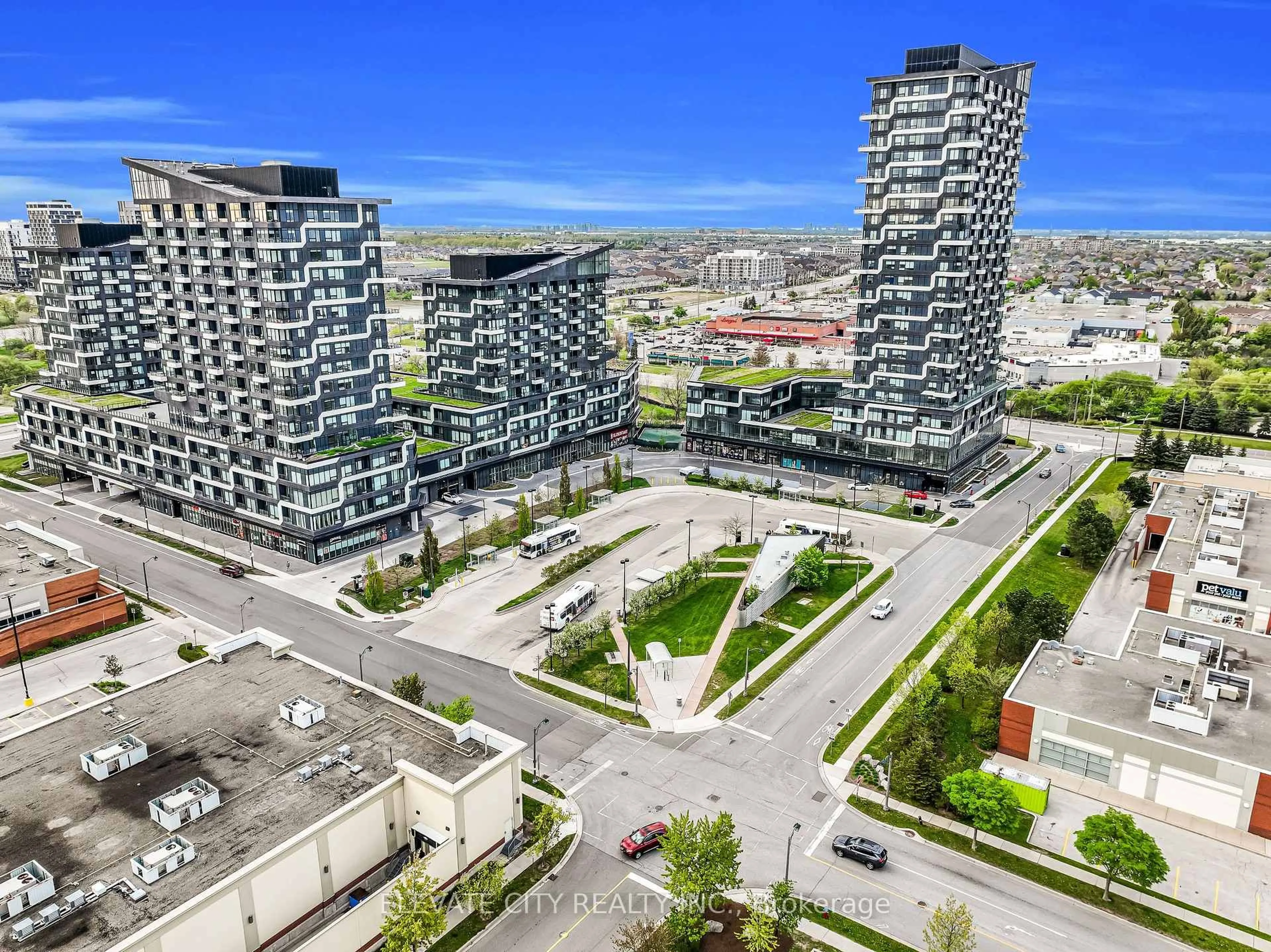A pic from outside/outdoor area/front of a property/back of a property/a pic from drone, city buildings view from balcony for 2489 Taunton Rd #219, Oakville Ontario L6H 3R9