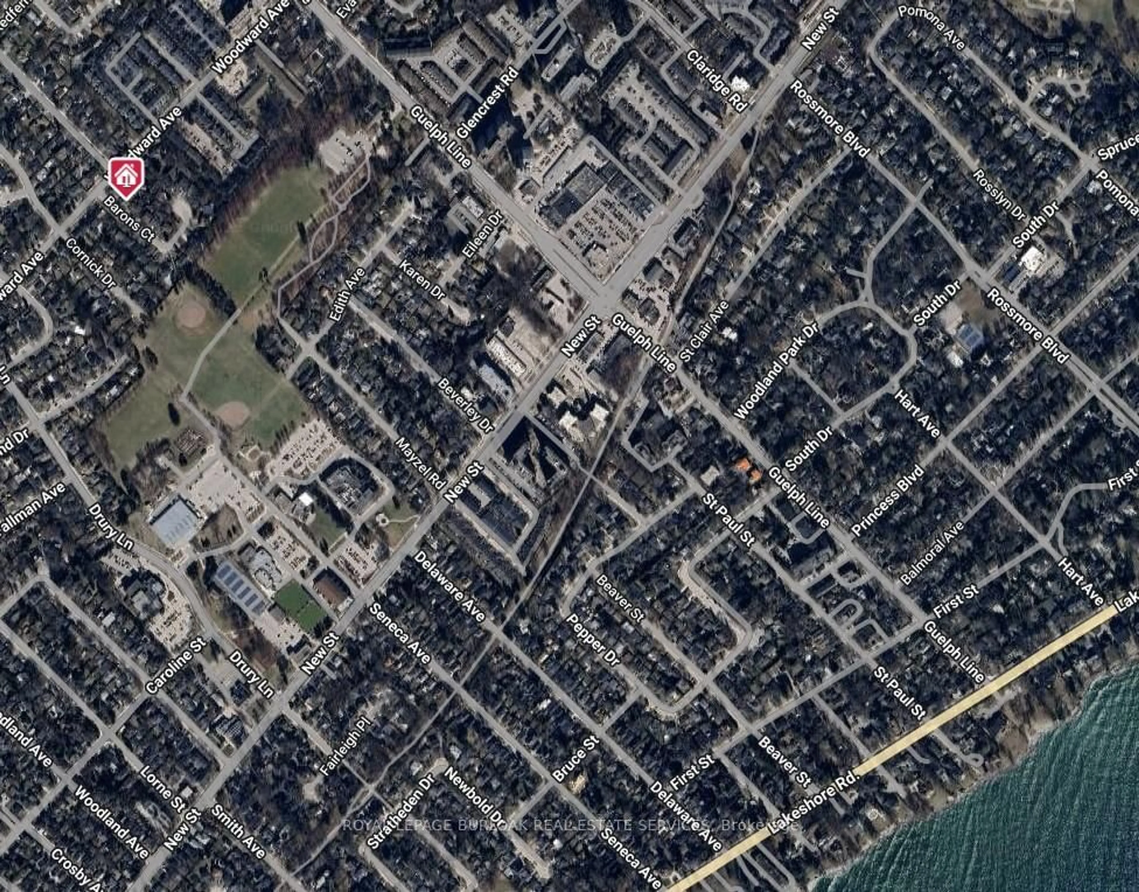 Picture of a map for 623 Barons Crt, Burlington Ontario L7R 4E4