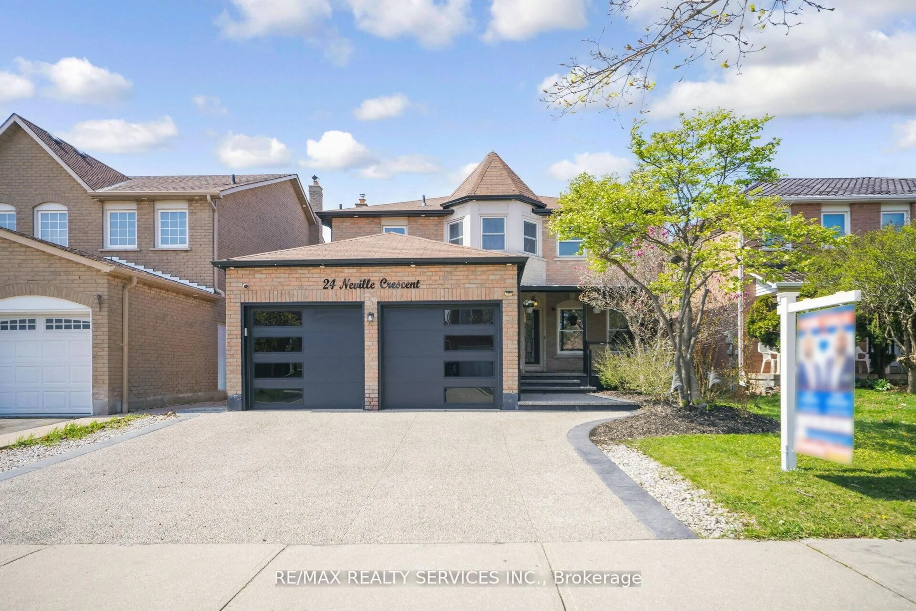 Home with brick exterior material, street for 24 Neville Cres, Brampton Ontario L6S 5L1
