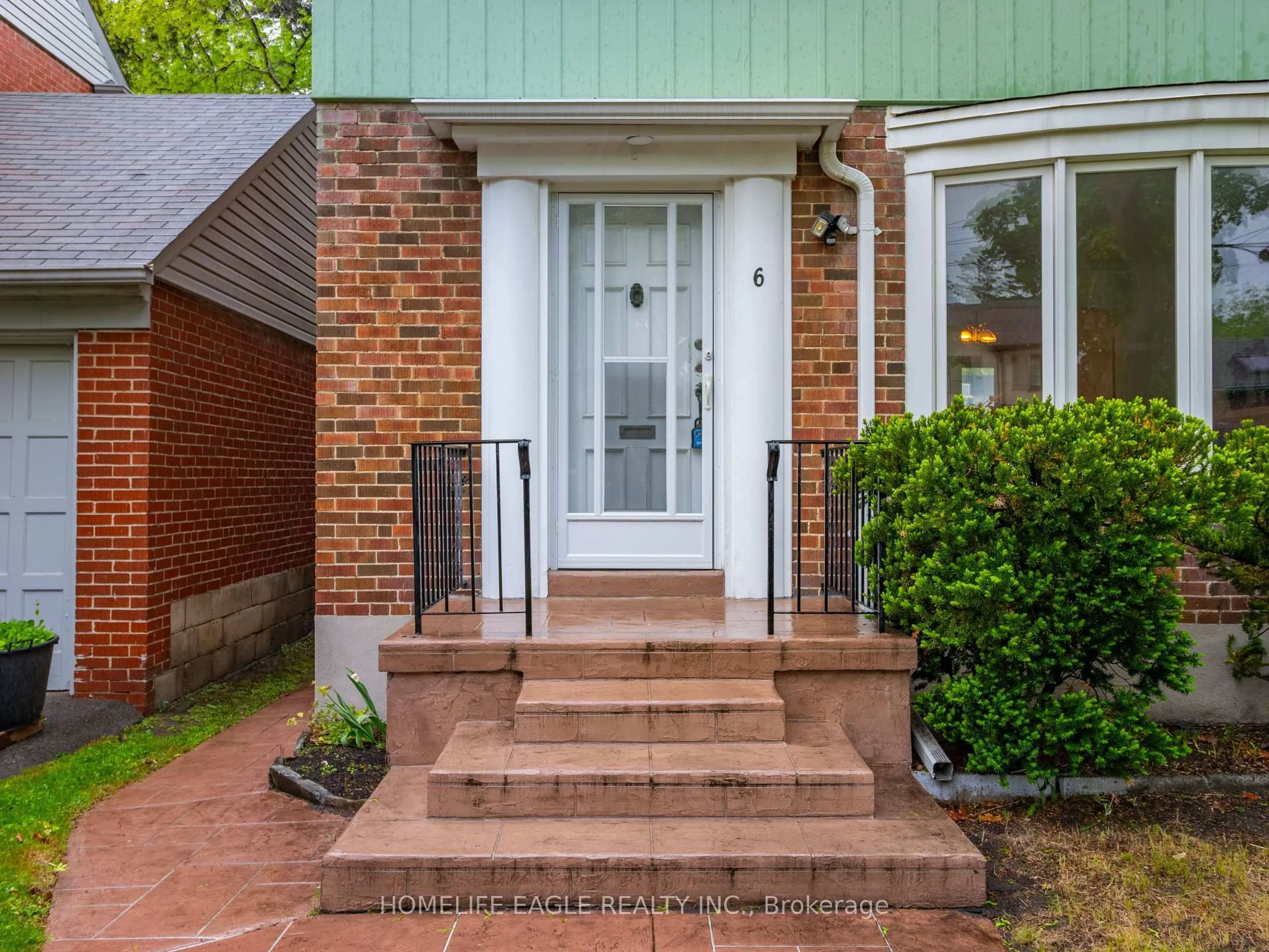 Home with brick exterior material, street for 6 Ashton Manr, Toronto Ontario M8Y 2N5