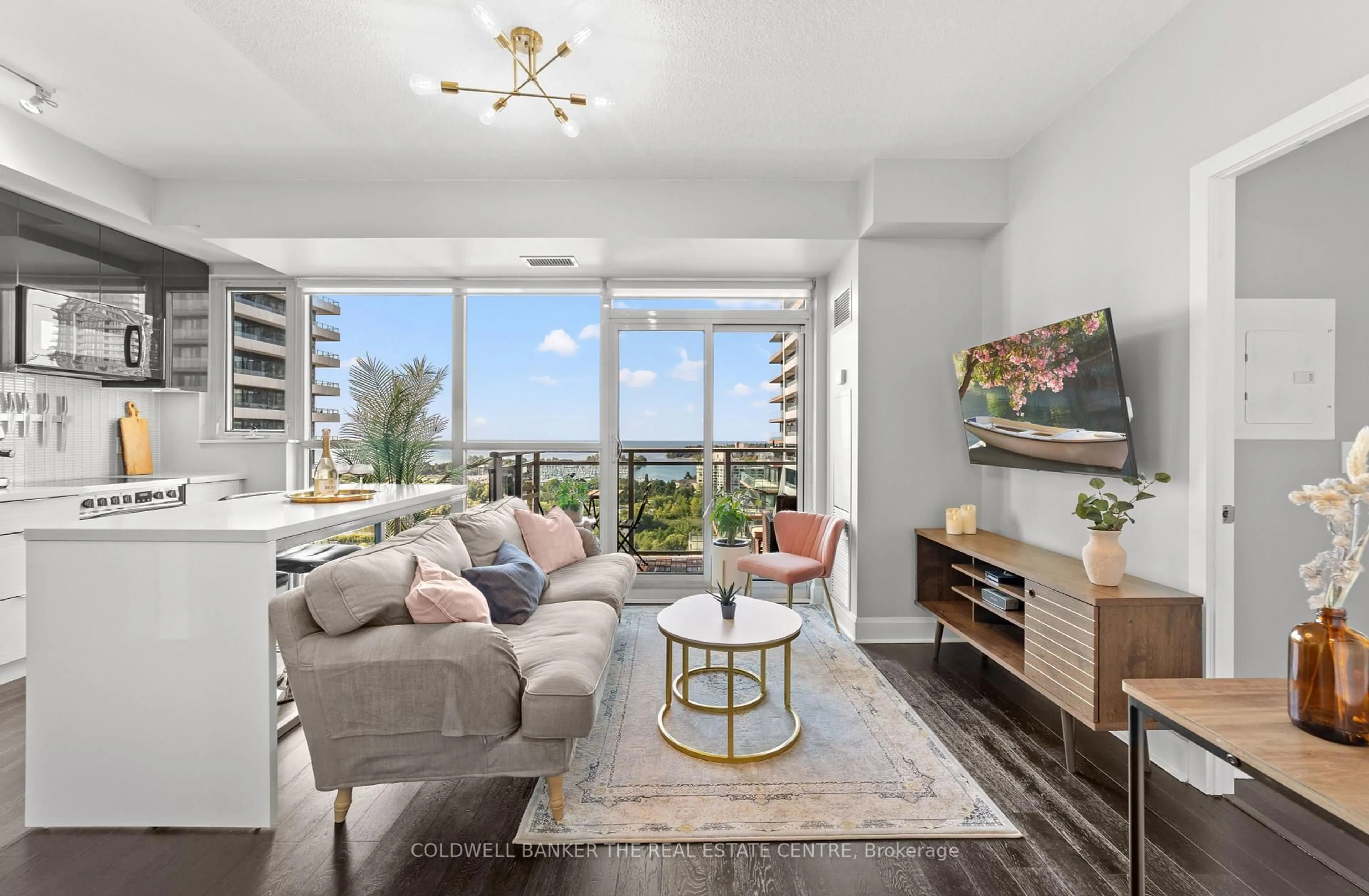 Living room with furniture, unknown for 33 Shore Breeze Dr #1611, Toronto Ontario M8V 0G1