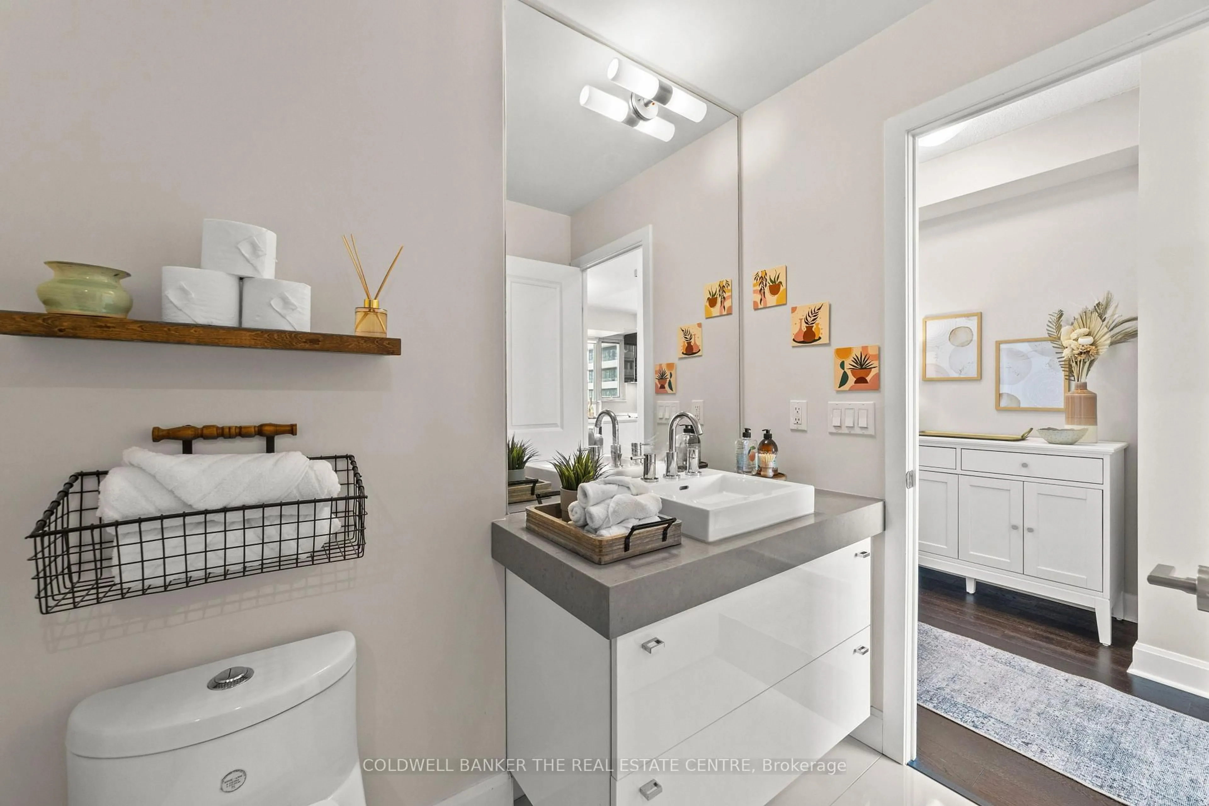 Contemporary bathroom, ceramic/tile floor for 33 Shore Breeze Dr #1611, Toronto Ontario M8V 0G1