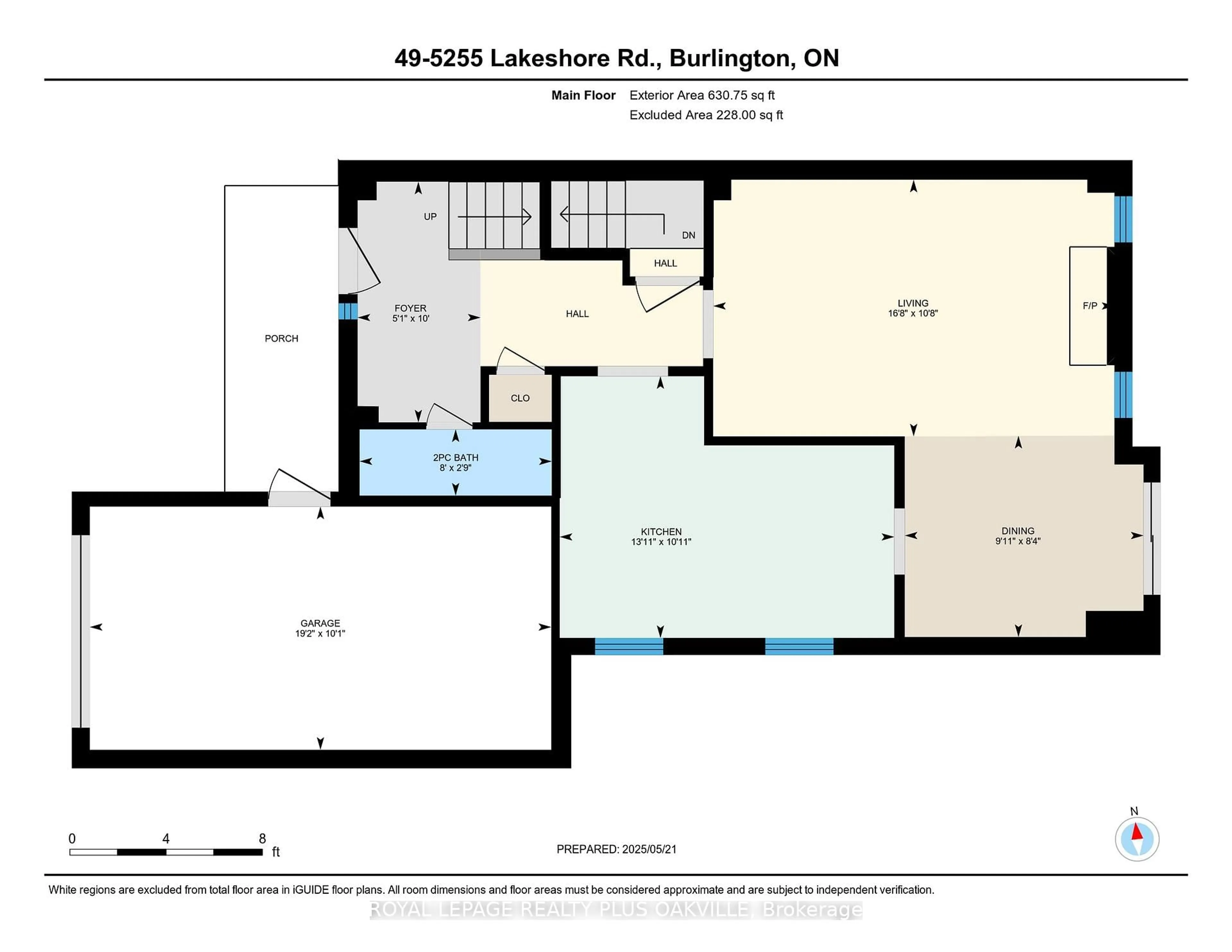 Floor plan for 5255 Lakeshore Rd #49, Burlington Ontario L7L 5X9