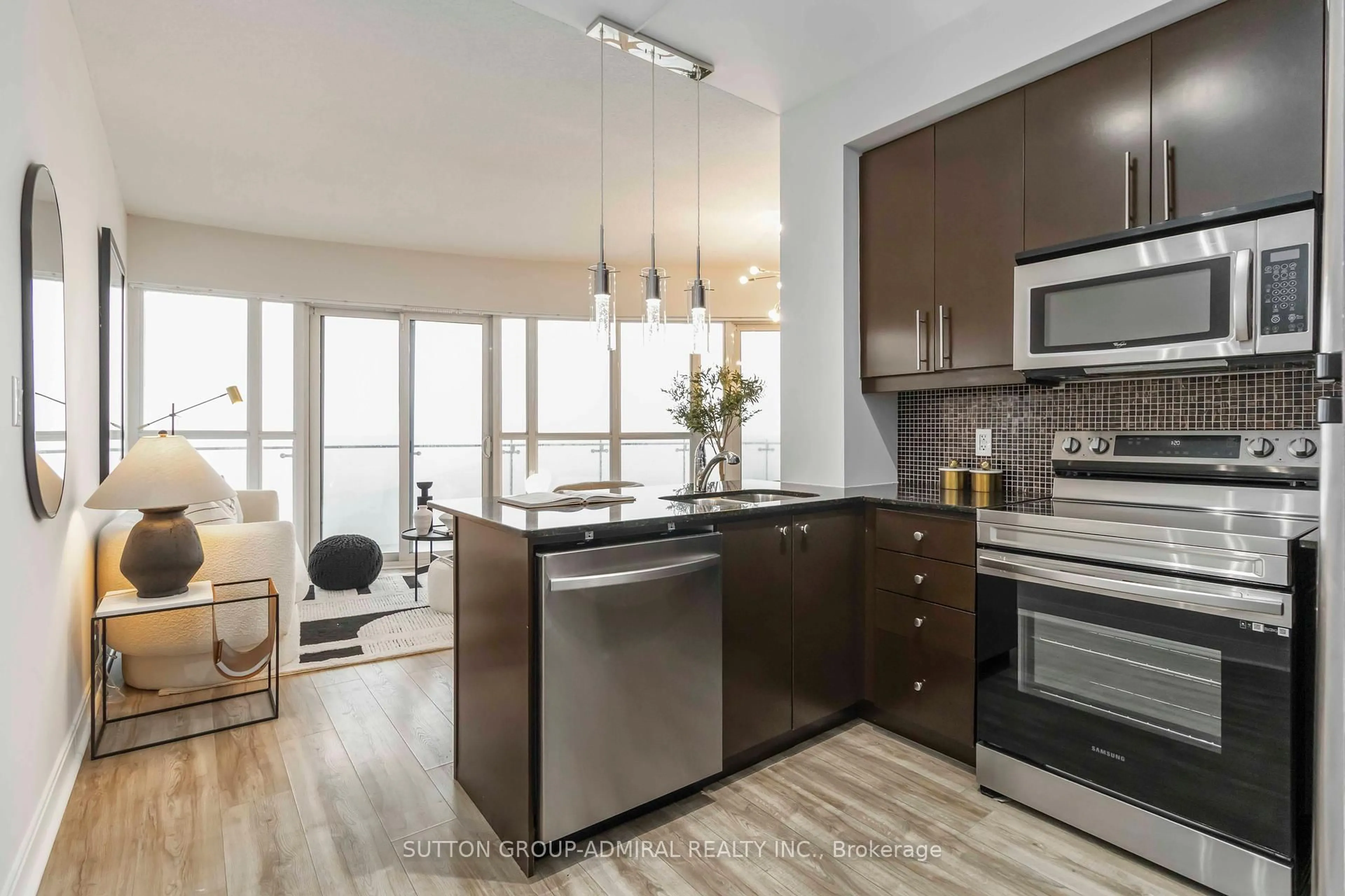 Open concept kitchen, unknown for 50 Absolute Ave #1301, Mississauga Ontario L4Z 0A8