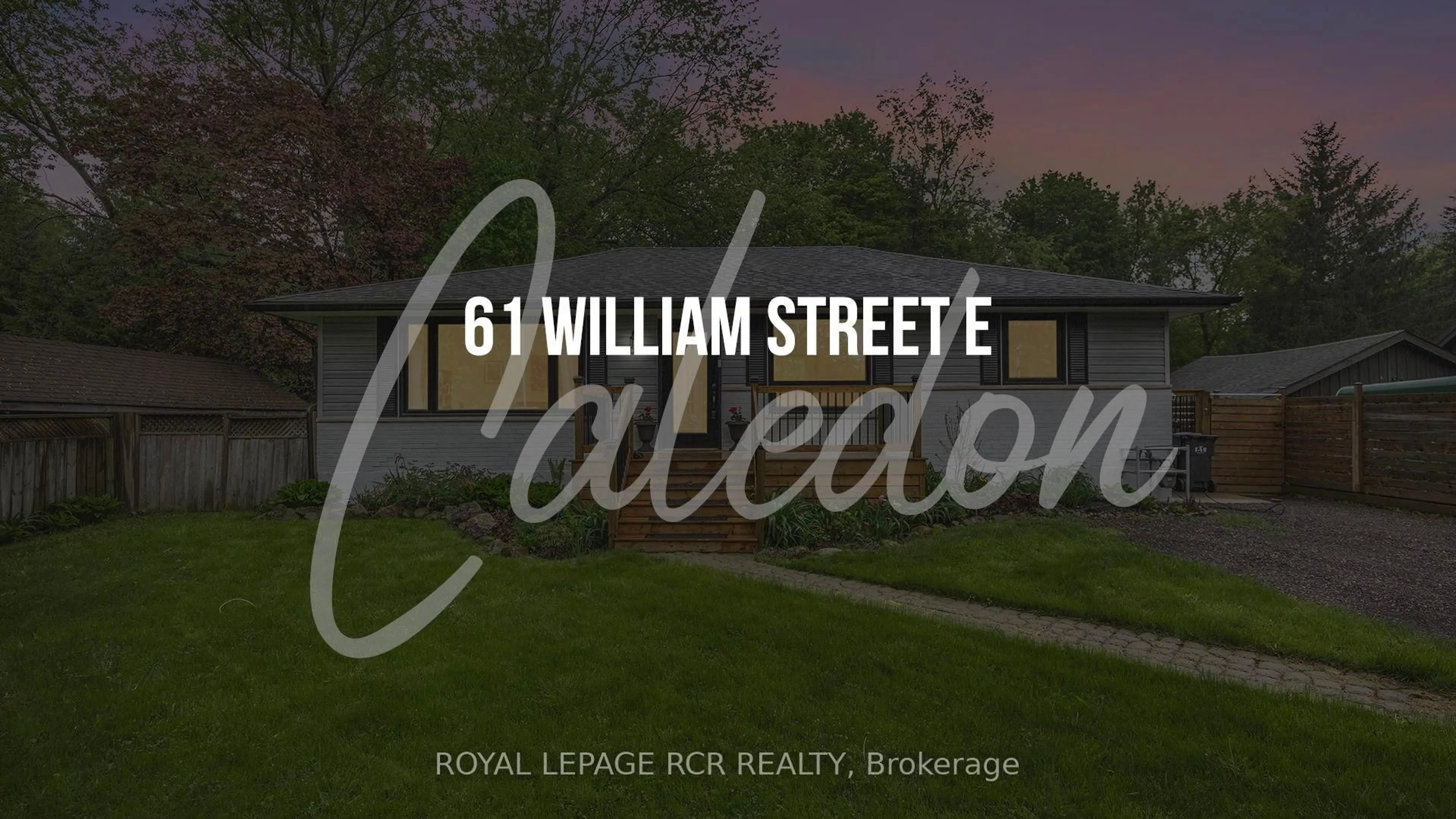 Unknown for 61 William St, Caledon Ontario L7K 1N7
