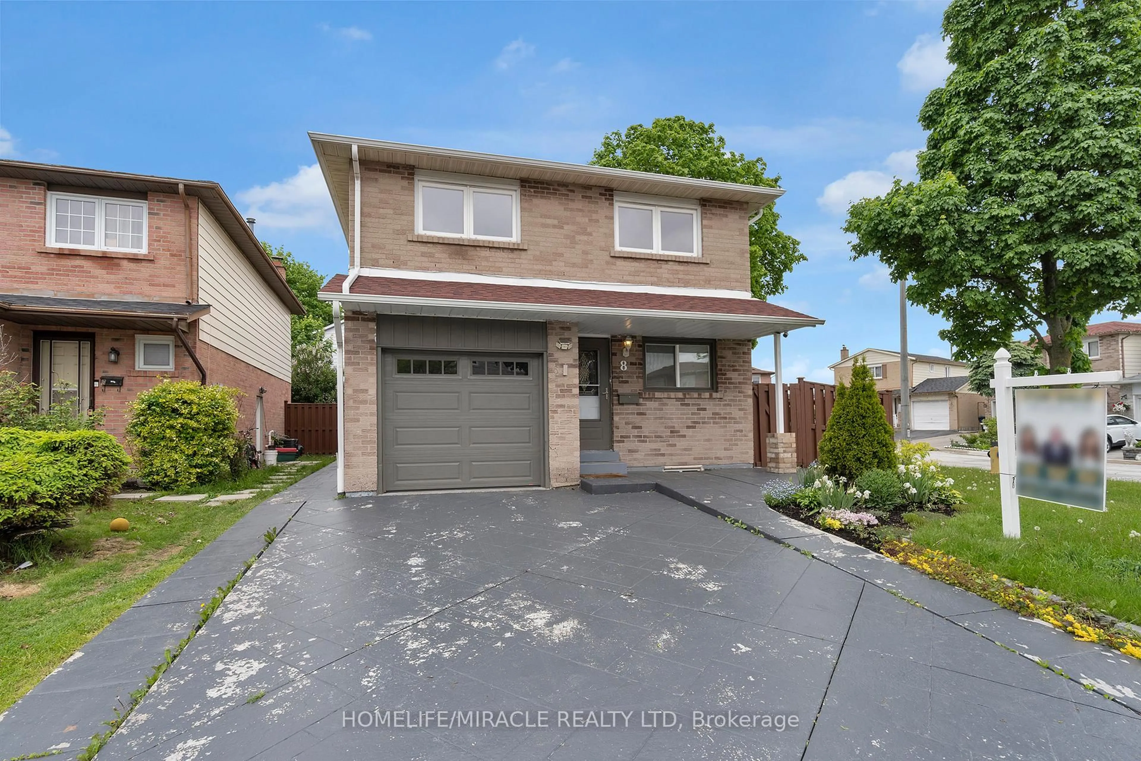 Home with brick exterior material, street for 8 Franca Cres, Toronto Ontario M9V 4S2