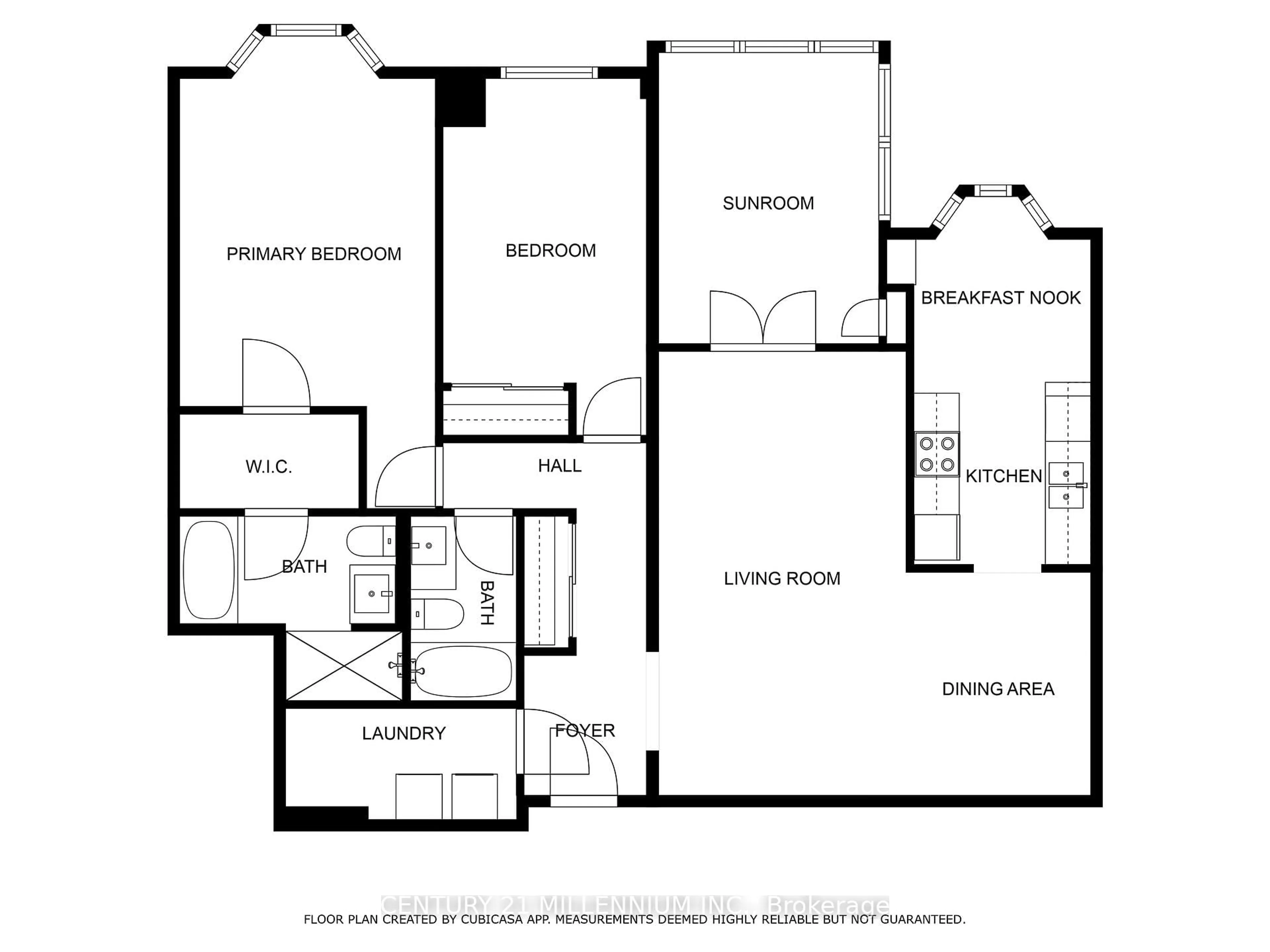 Floor plan for 5 Lisa St #401, Brampton Ontario L6T 4T4