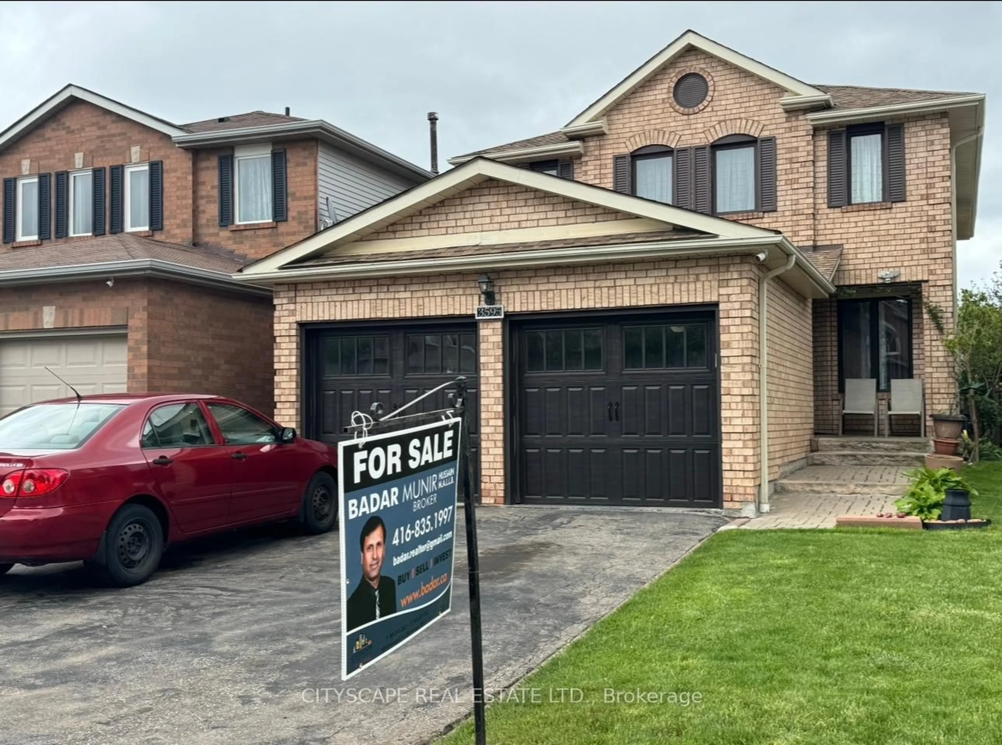 Home with brick exterior material, street for 3595 Cherrington Cres, Mississauga Ontario L5L 5C5