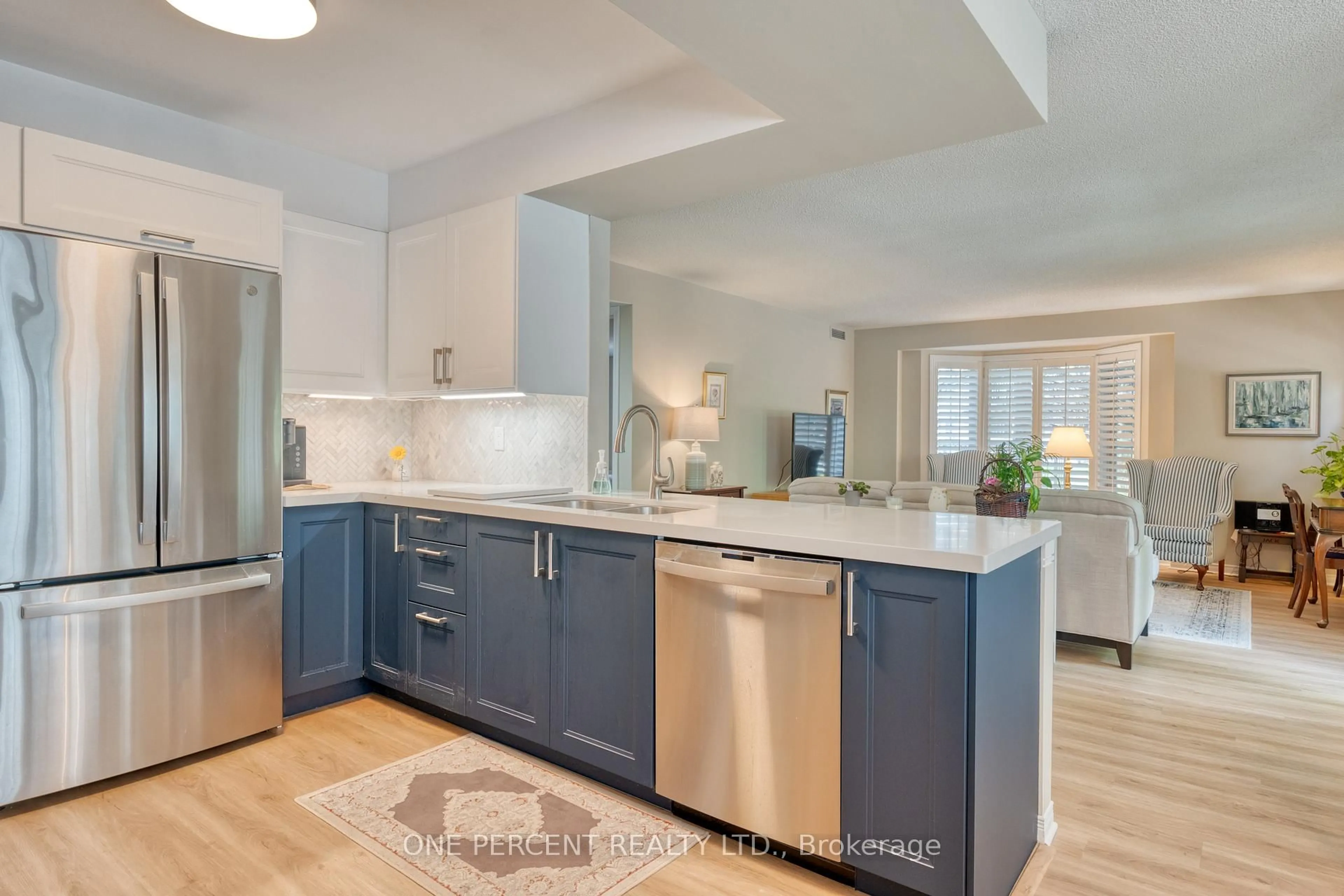 Open concept kitchen, ceramic/tile floor for 216 PLAINS Rd #C108, Burlington Ontario L7T 4L1