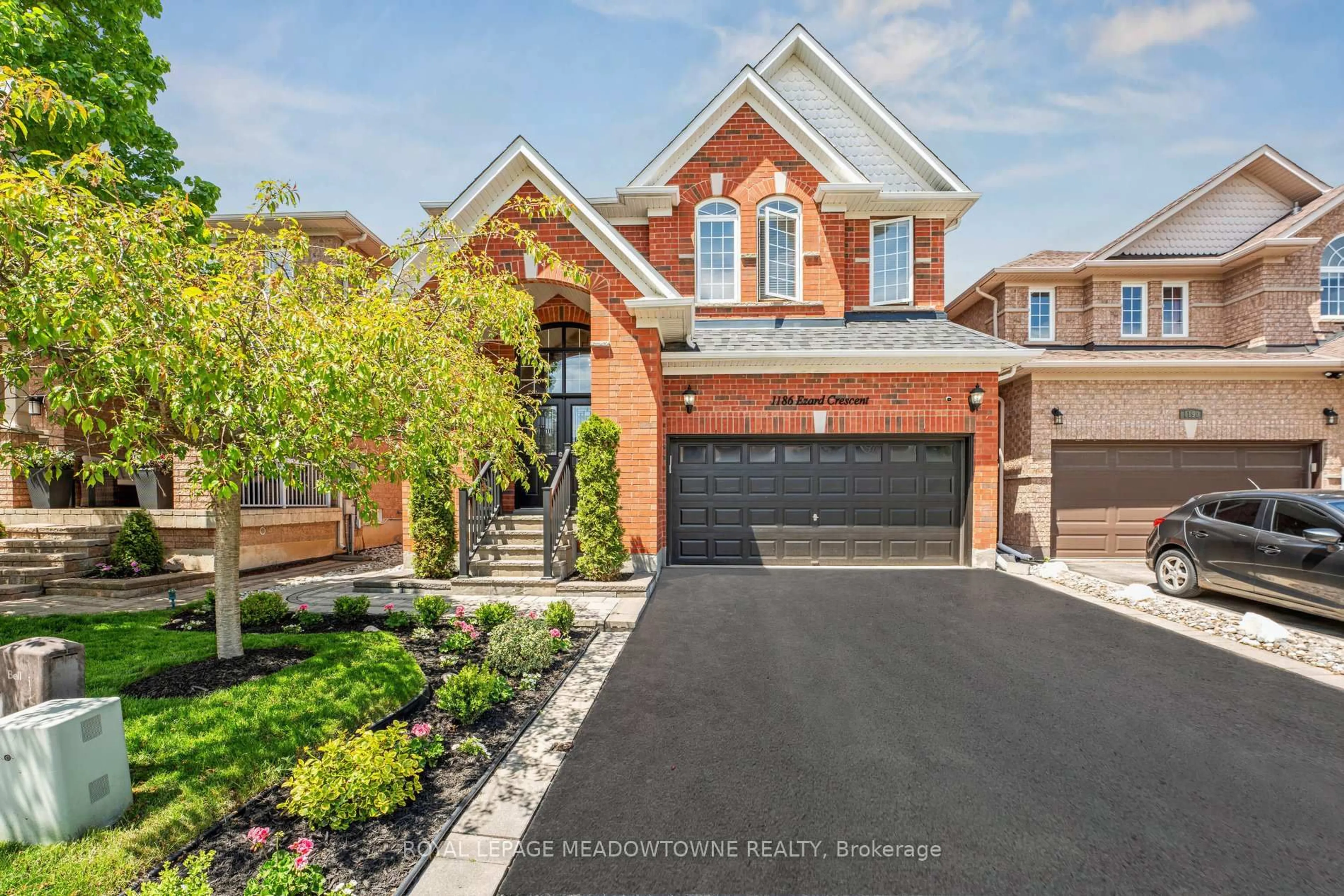 Home with brick exterior material, street for 1186 Ezard Cres, Milton Ontario L9T 6N9