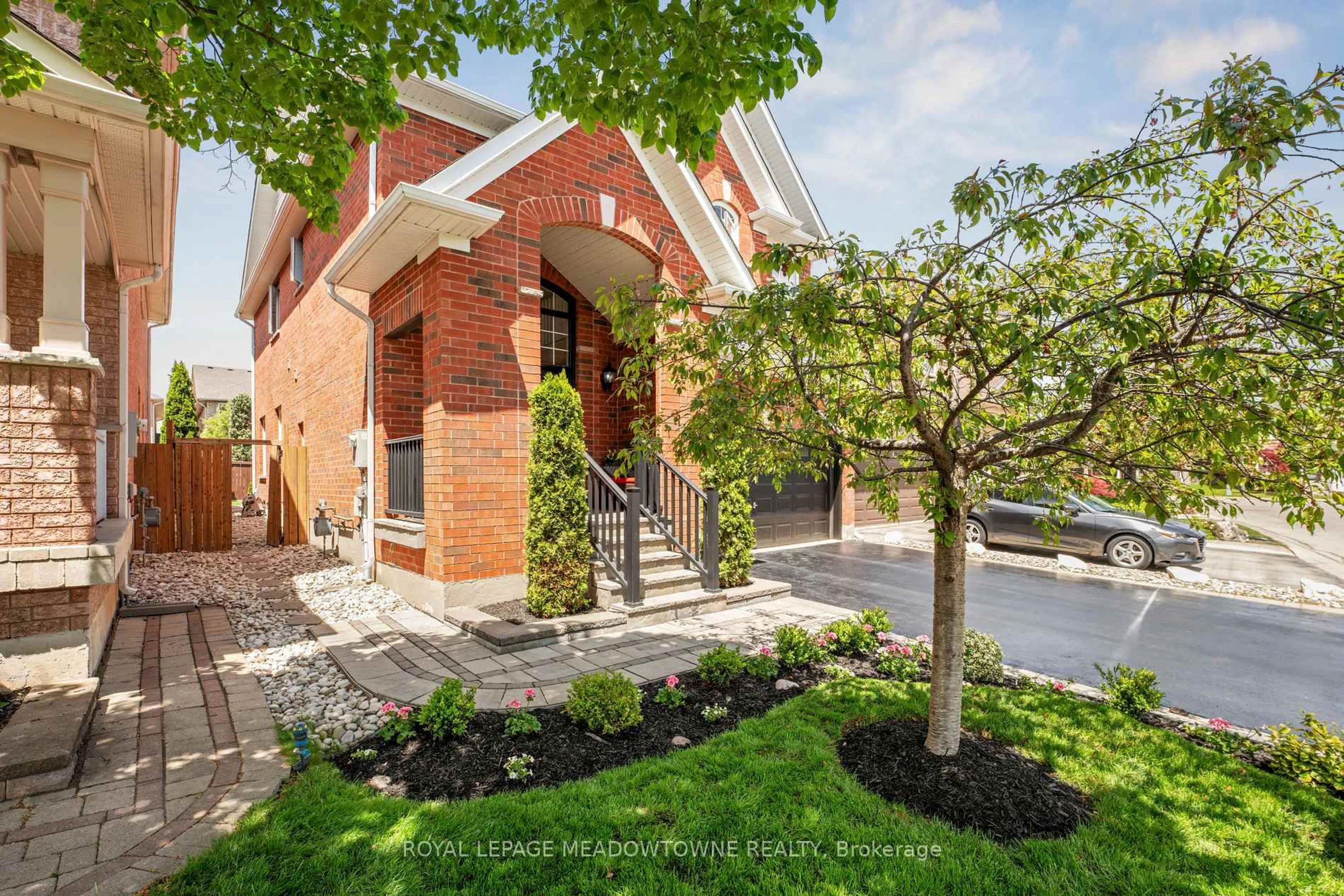 Home with brick exterior material, street for 1186 Ezard Cres, Milton Ontario L9T 6N9