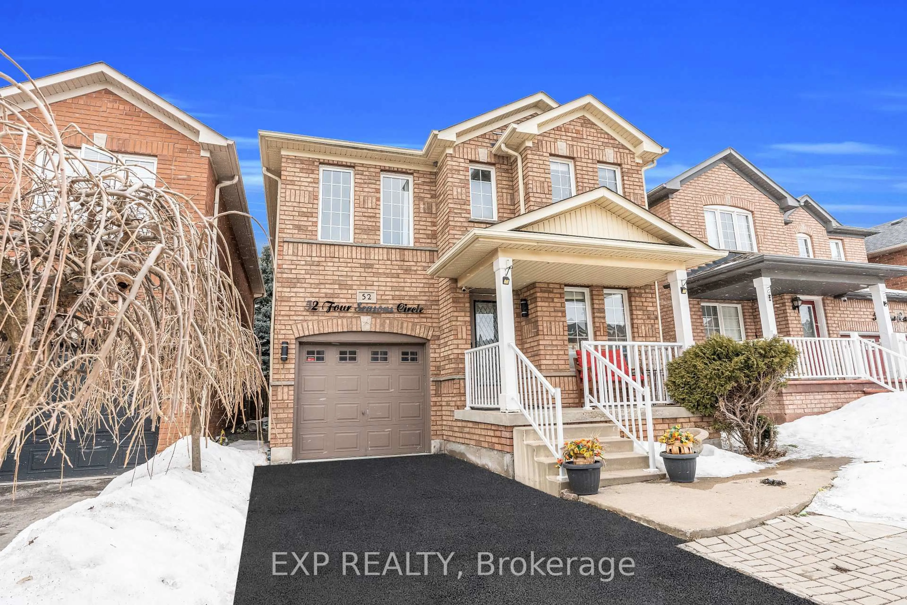 Home with brick exterior material, street for 52 Four Seasons Circ, Brampton Ontario L7A 2A7