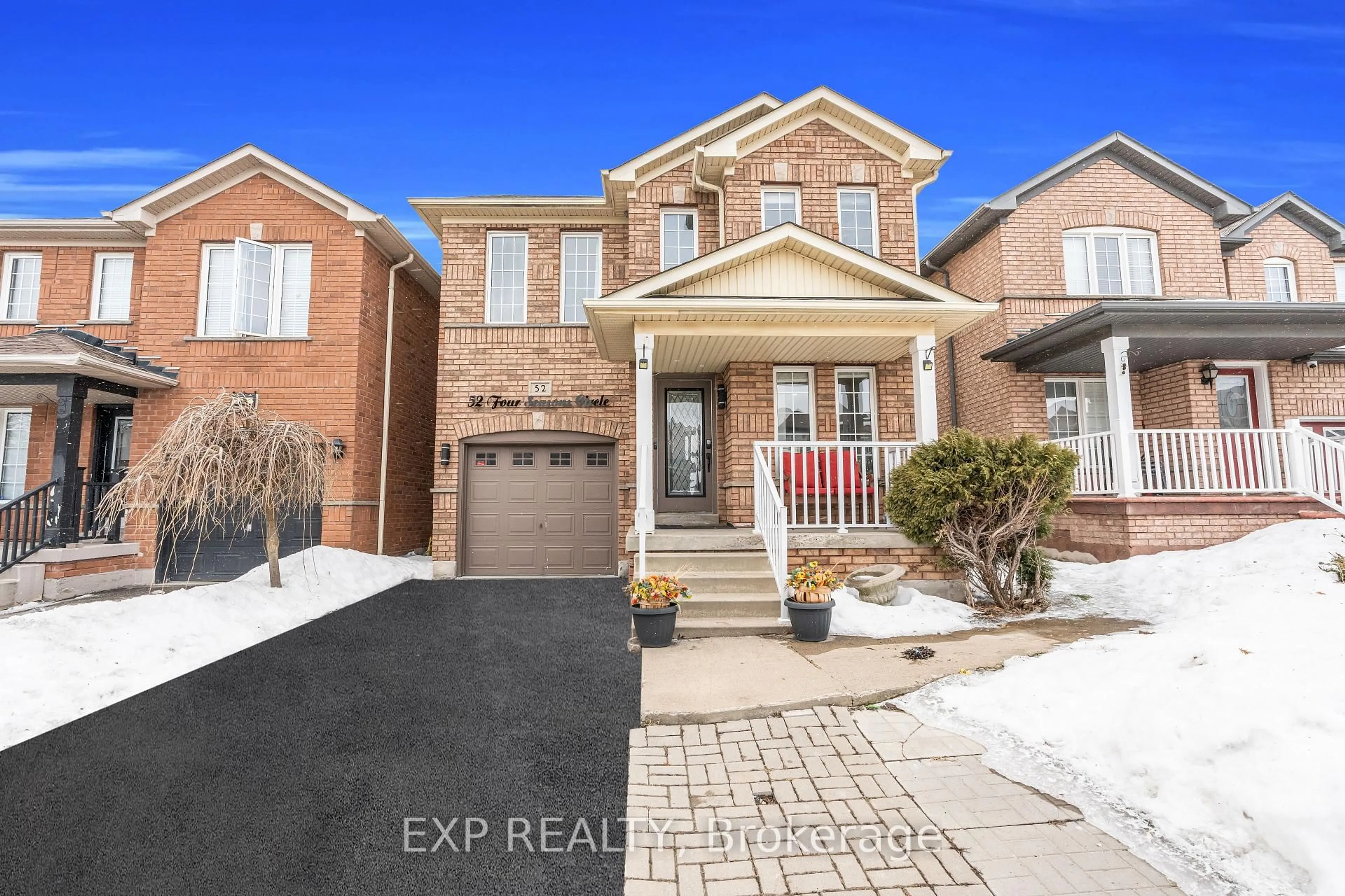 Home with brick exterior material, street for 52 Four Seasons Circ, Brampton Ontario L7A 2A7