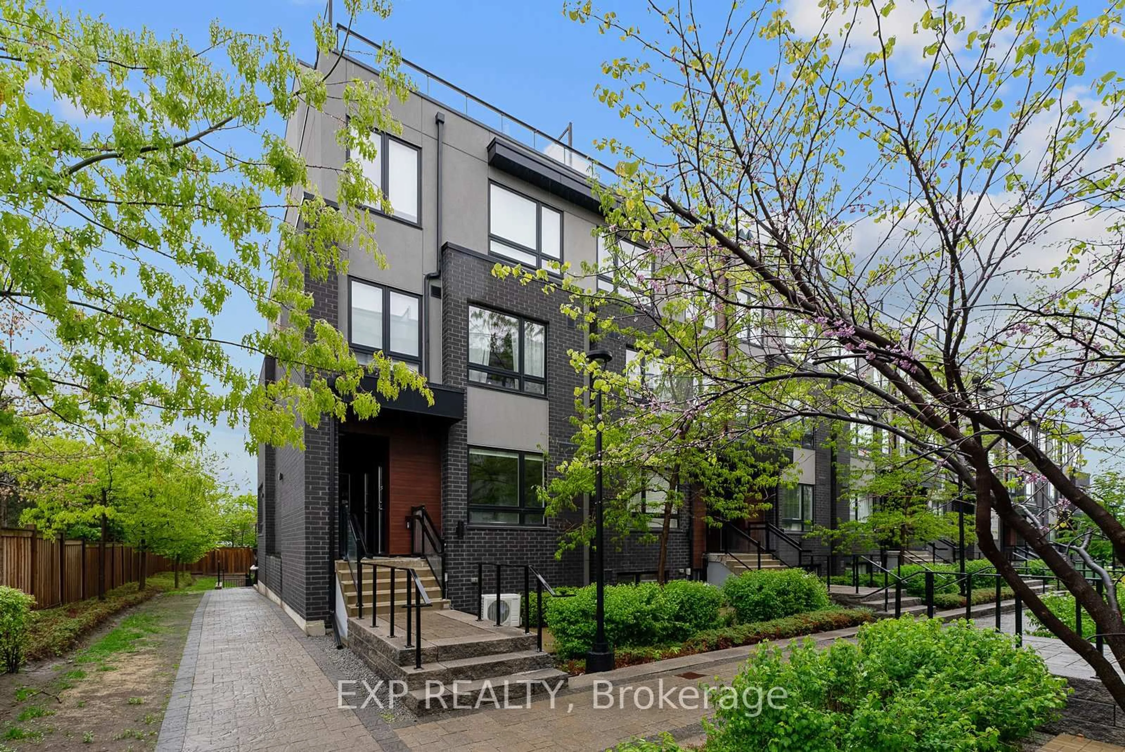 Home with brick exterior material, street for 1100 Briar Hill Ave #208, Toronto Ontario M6B 1M7