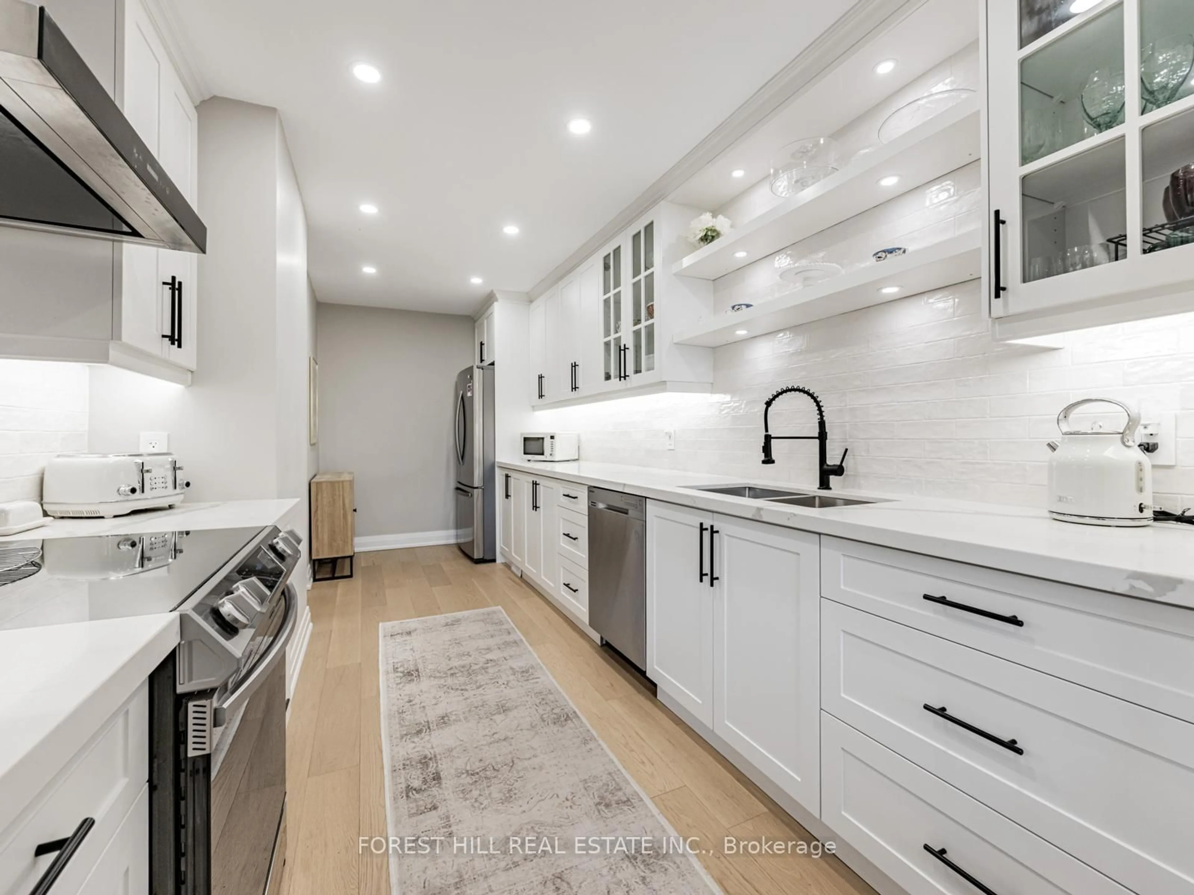 Contemporary kitchen, ceramic/tile floor for 51 Broadfield Dr #30, Toronto Ontario M9C 2A5