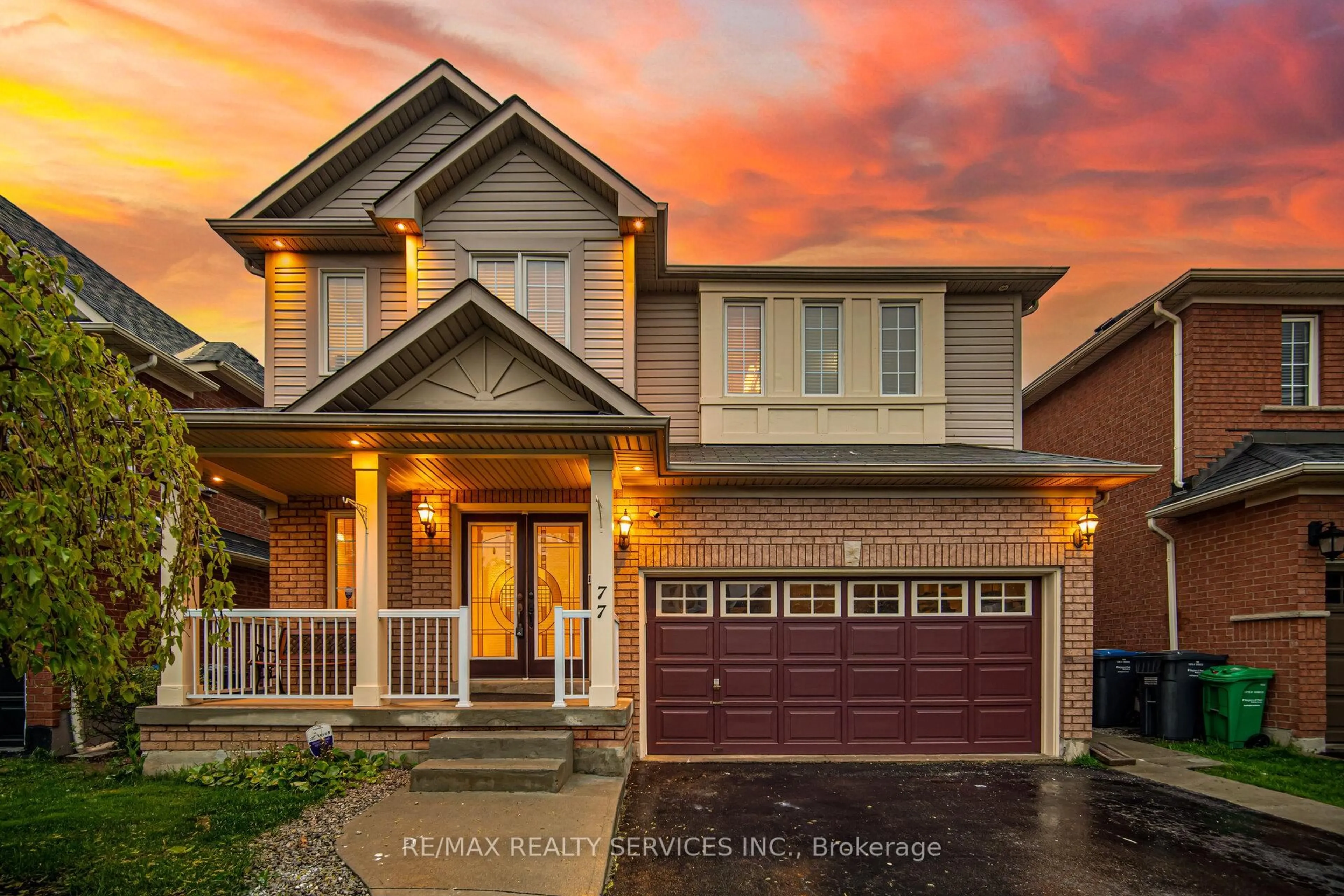 Home with brick exterior material, street for 77 Milkweed Cres, Brampton Ontario L7A 2G5