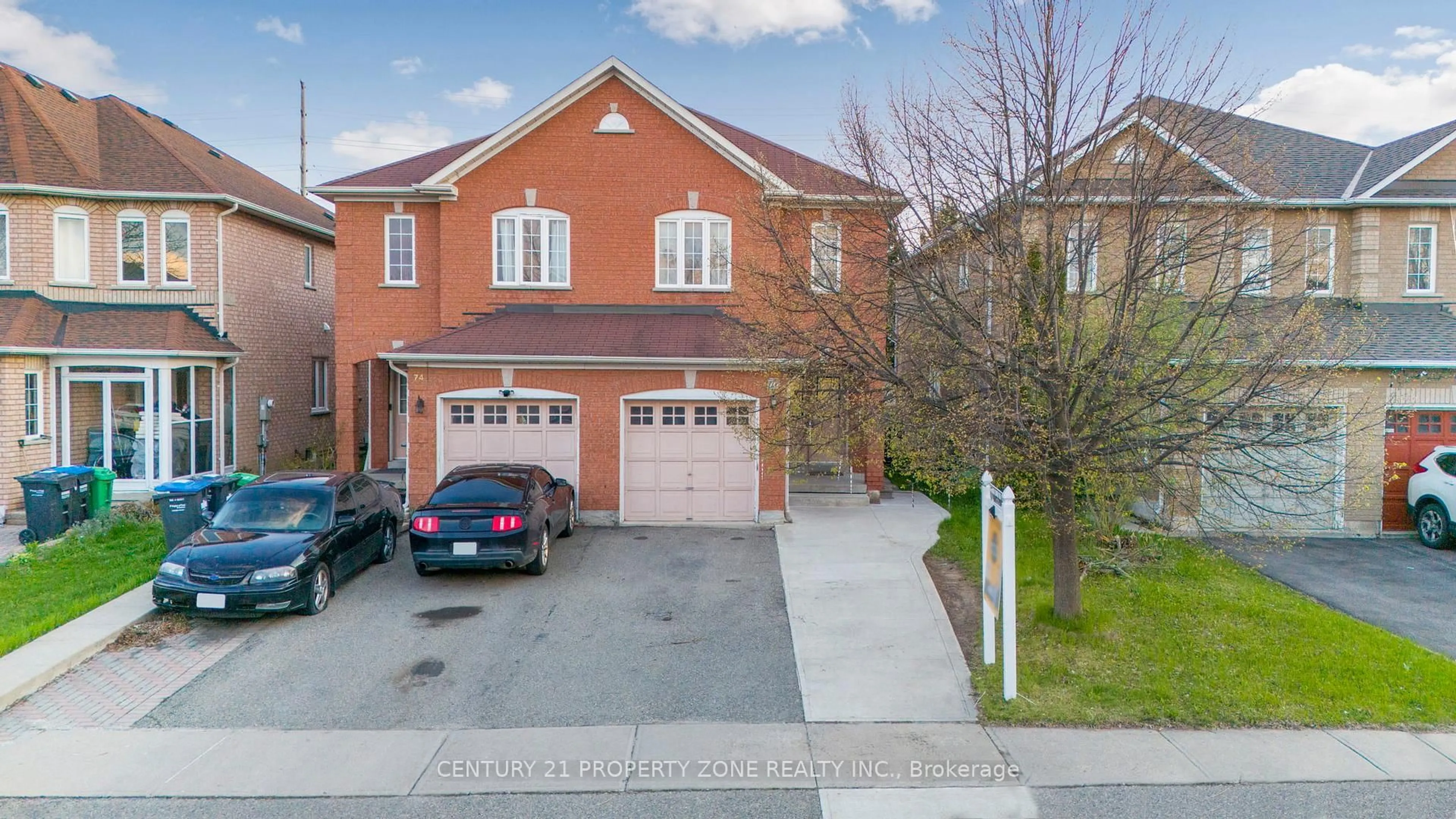 A pic from outside/outdoor area/front of a property/back of a property/a pic from drone, street for 76 Native Landing, Brampton Ontario L6X 5A7