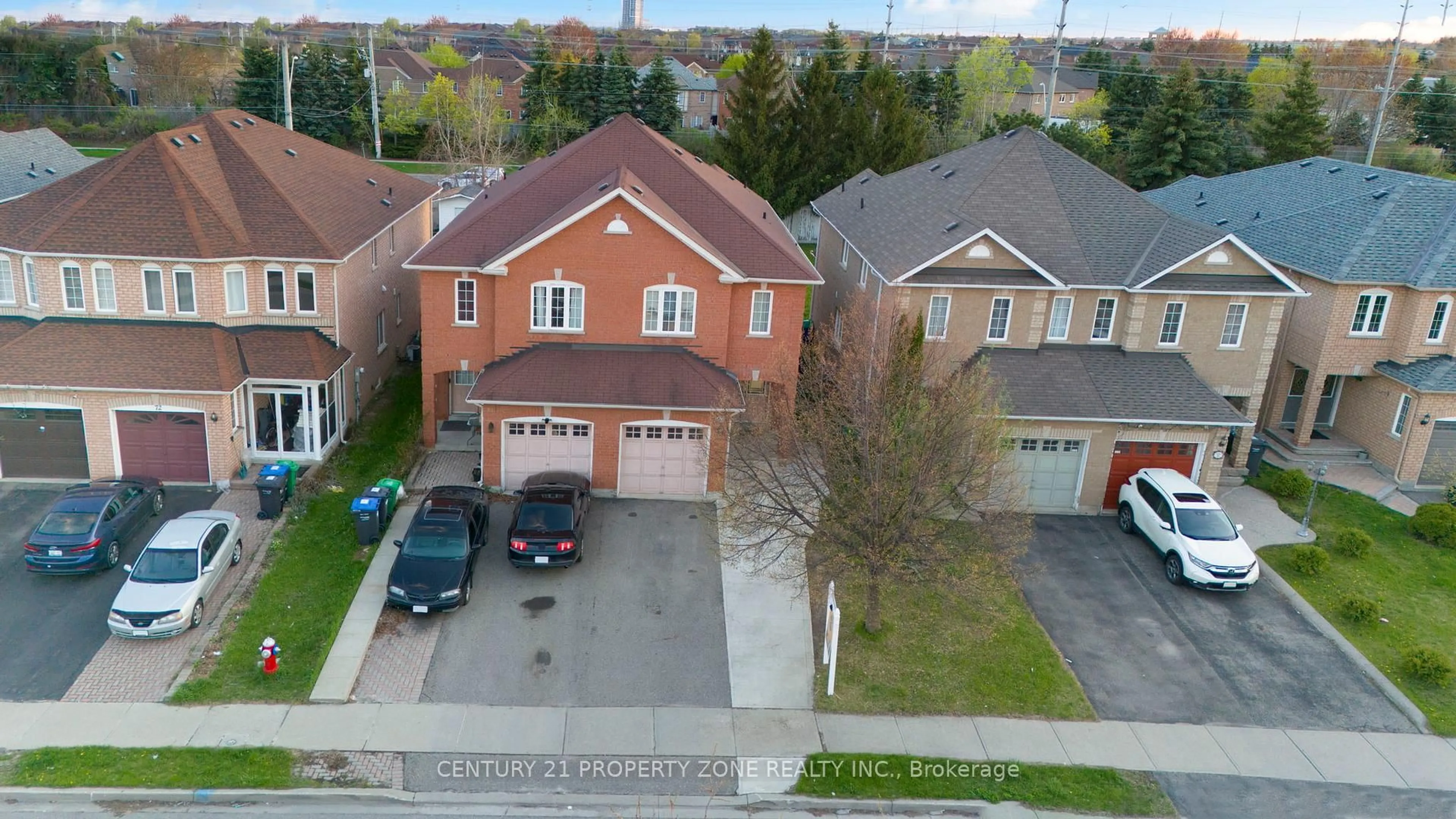A pic from outside/outdoor area/front of a property/back of a property/a pic from drone, street for 76 Native Landing, Brampton Ontario L6X 5A7