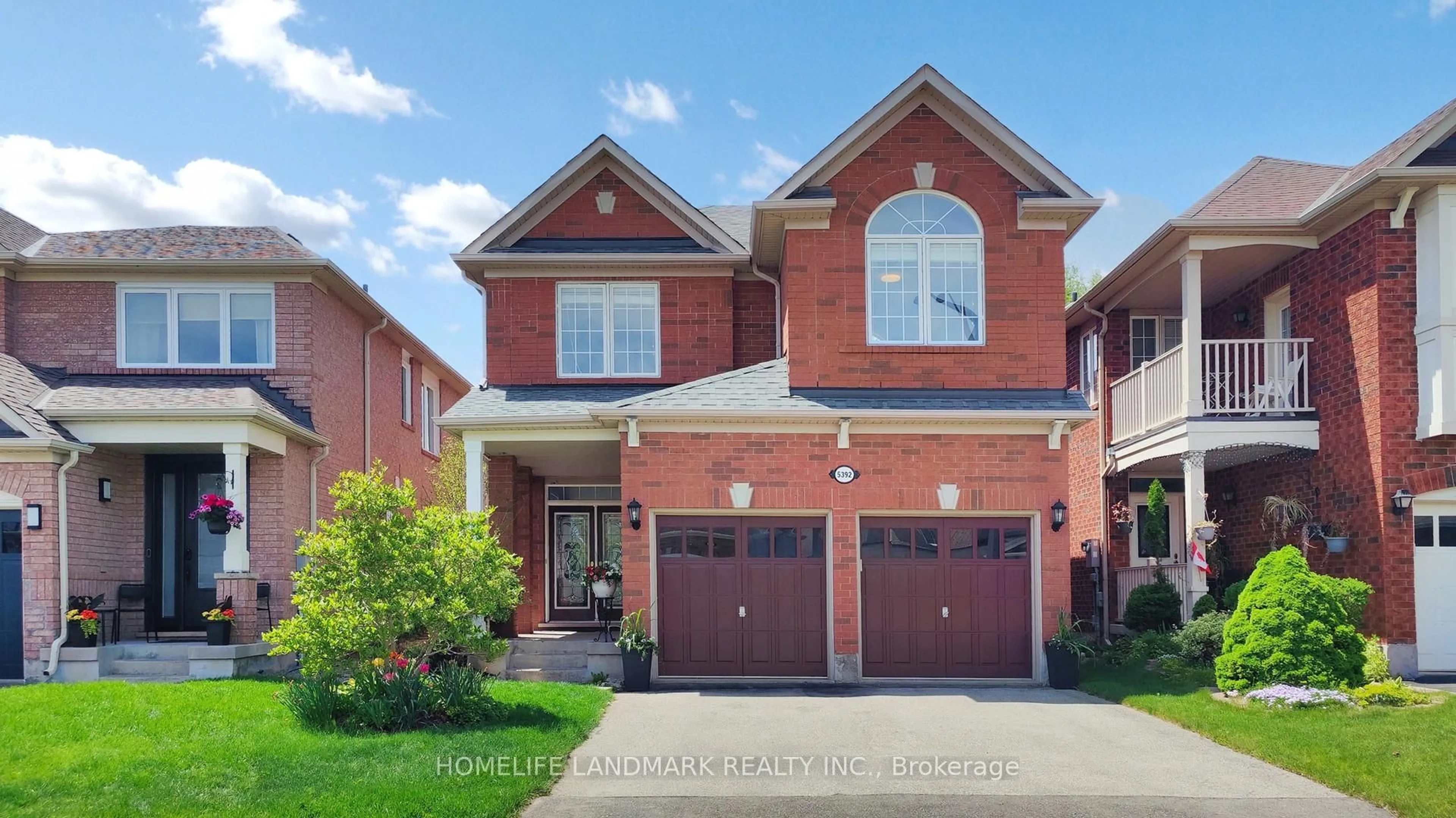 Home with brick exterior material, street for 5392 Churchill Meadows Blvd, Mississauga Ontario L5M 7X9