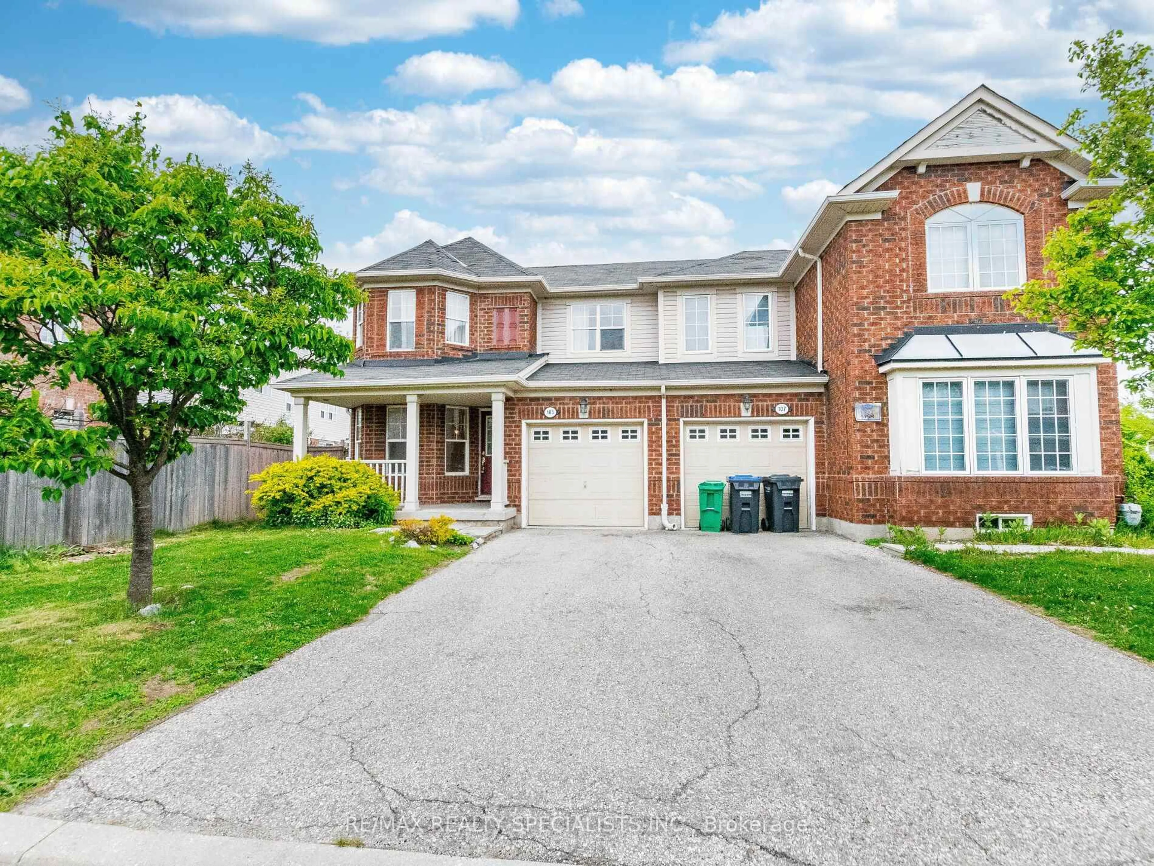Home with brick exterior material, street for 105 DECKER HOLLOW Circ, Brampton Ontario L6X 0L5