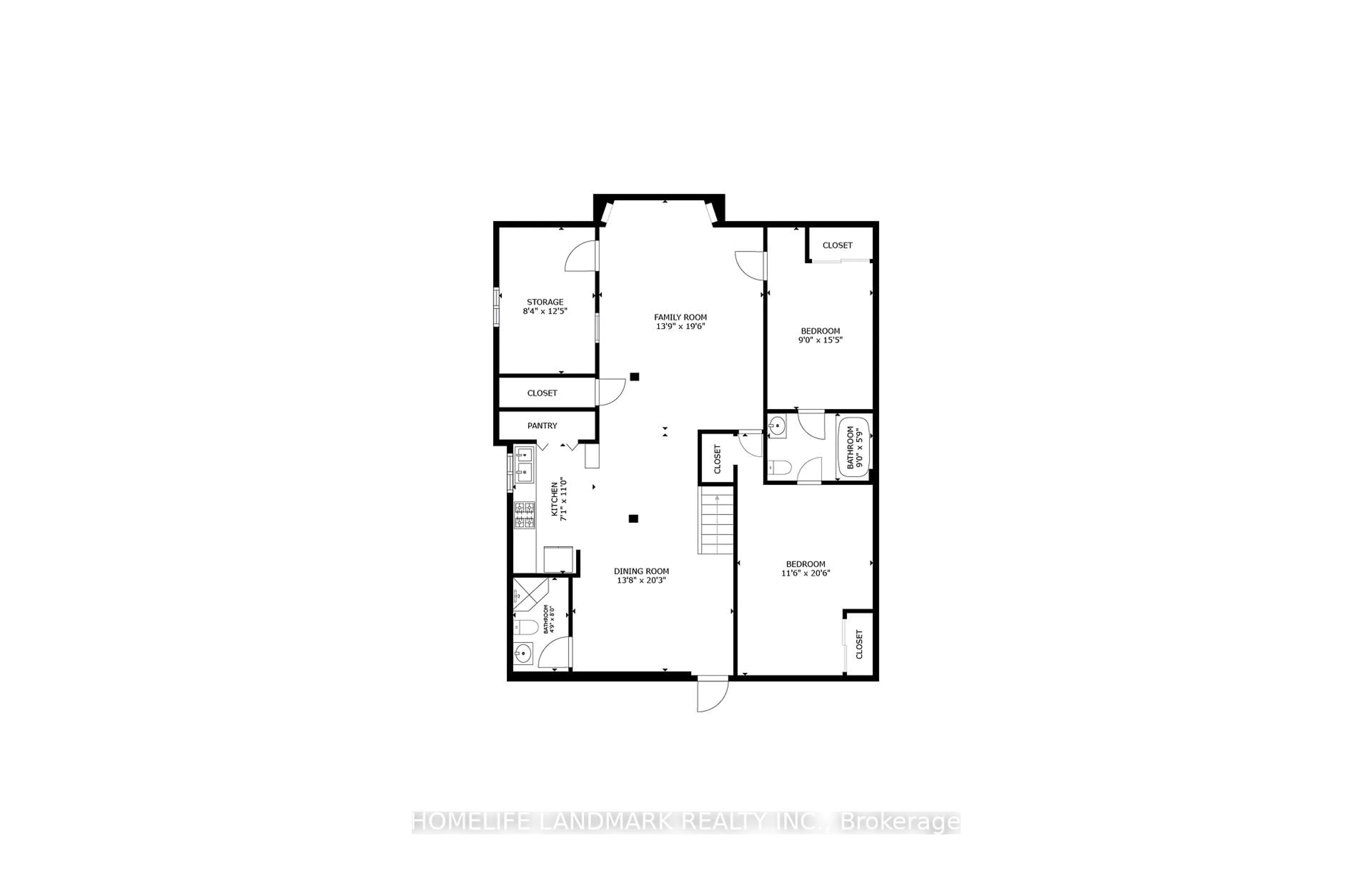 Floor plan for 3211 Bloomfield Dr, Mississauga Ontario L5N 6V2